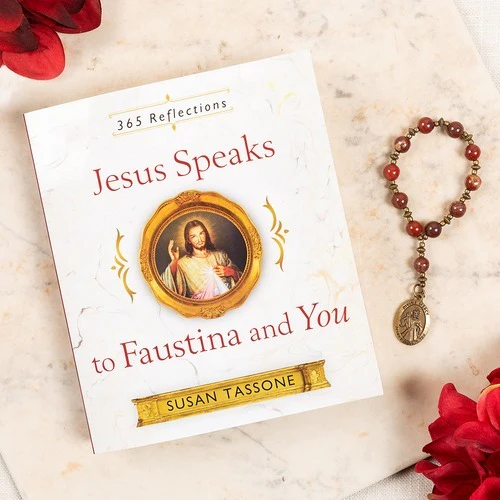 Jesus Speaks To Faustina And You & Divine Mercy Decade Rosary Chaplet (Gift Set)