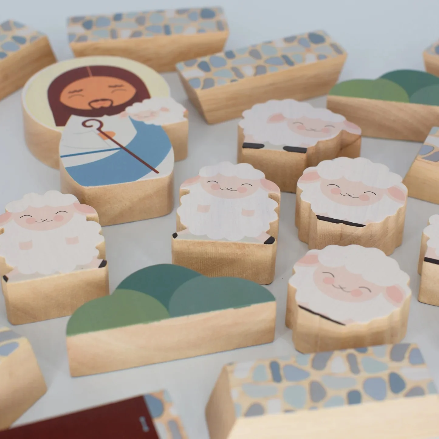 Jesus The Good Shepherd Wooden Playset - Image 5