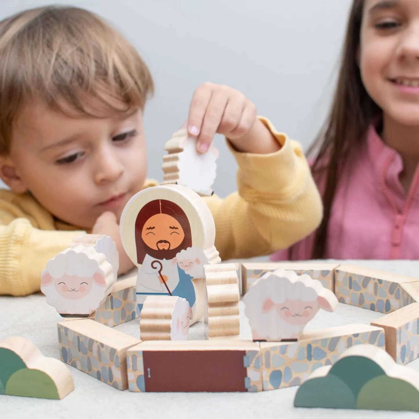 Jesus The Good Shepherd Wooden Playset - Image 6