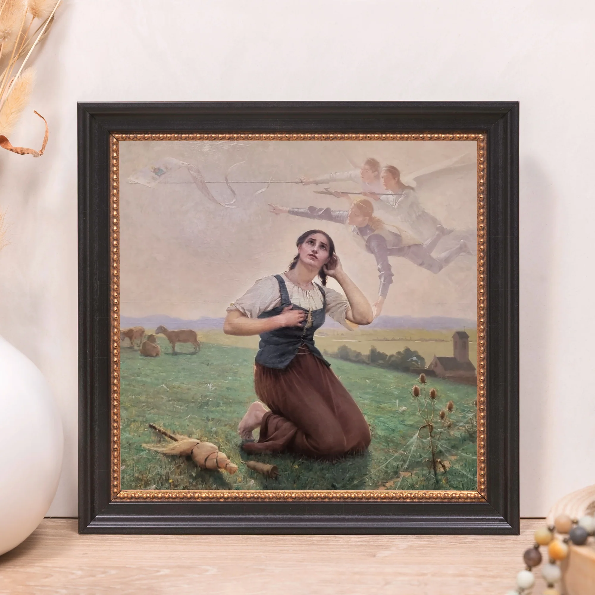 Joan of Arc Framed Canvas - Sacred Mini Collection