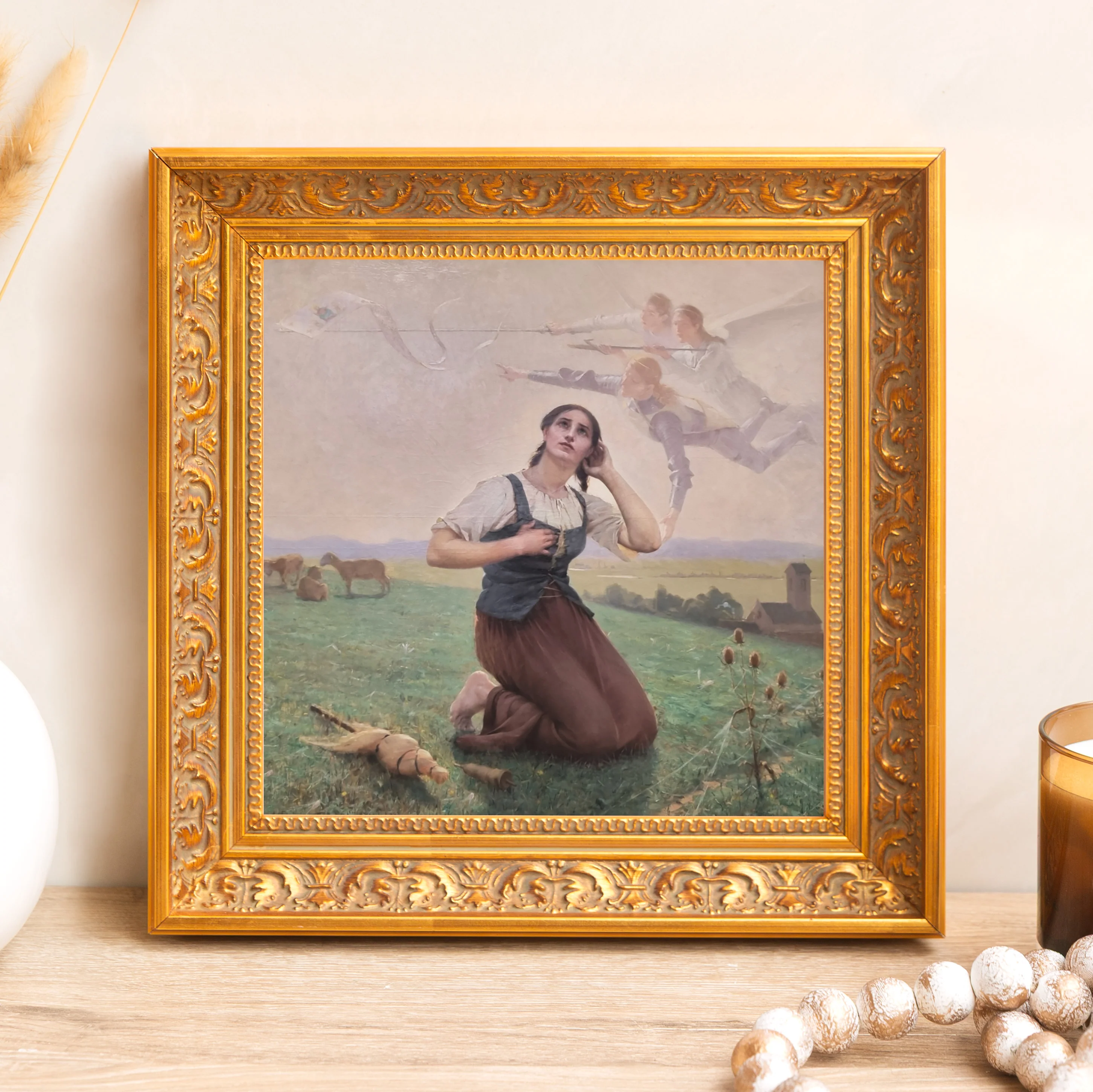 Joan of Arc Framed Canvas - Sacred Mini Collection - Image 4
