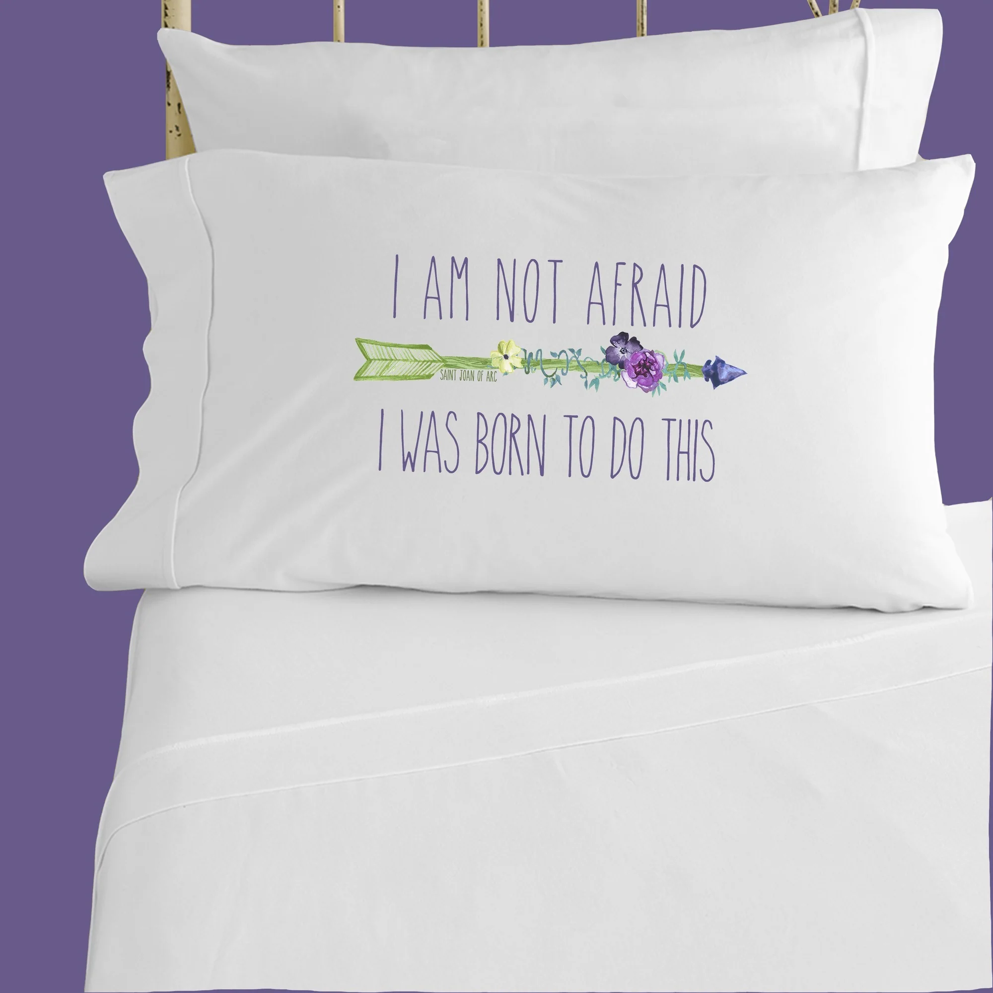 Joan of Arc "I Am Not Afraid!" Pillowcase - Image 2