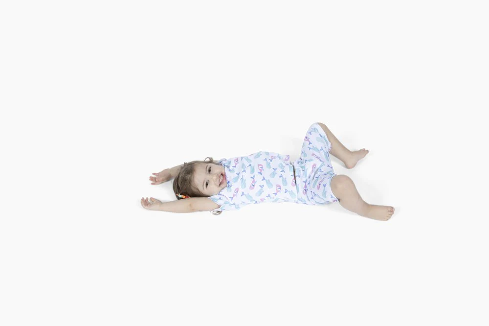 Jonah & the Whale Teal/Pink Soft & Comfy Kids Pajamas - Image 4