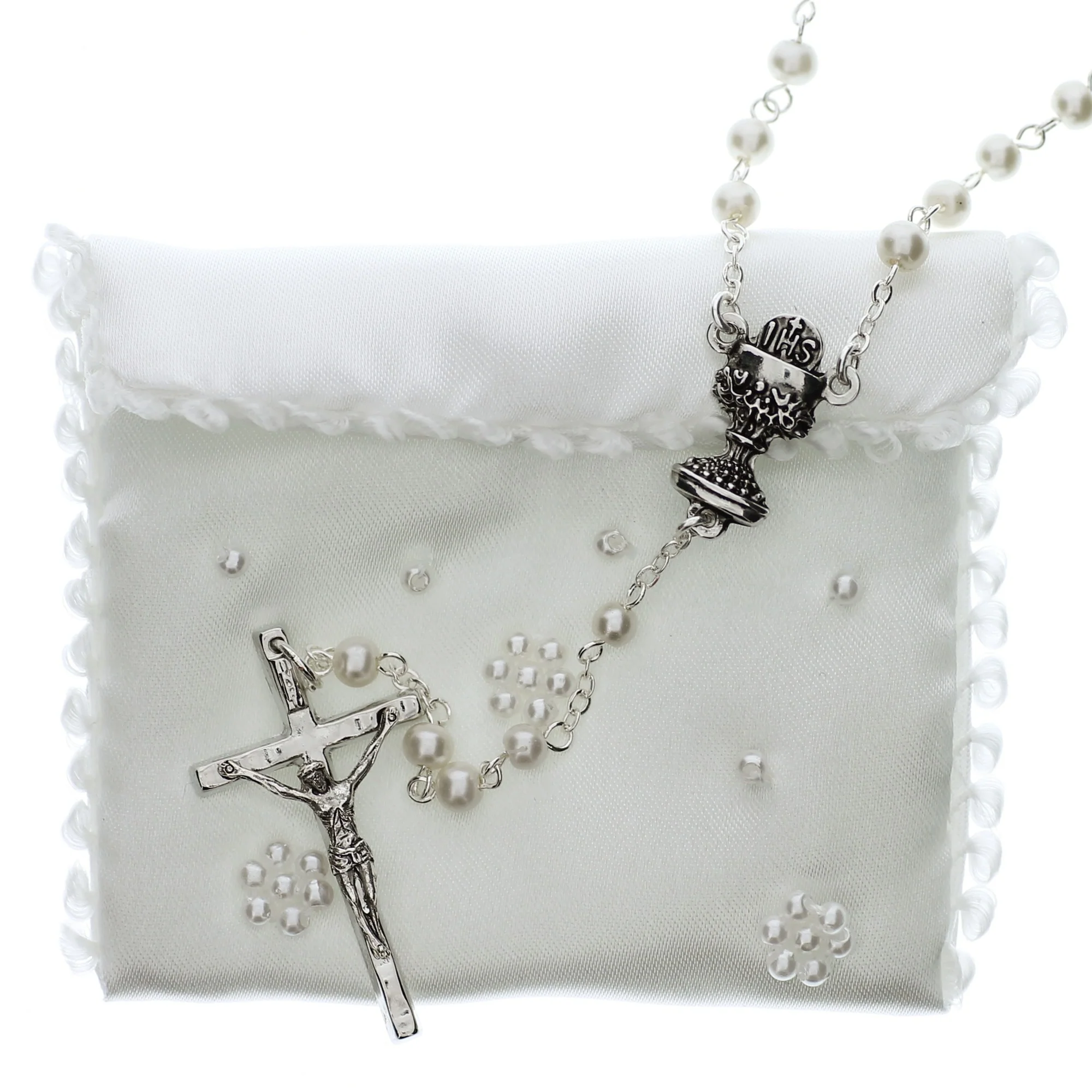 Joseph's Studio First Communion Purse Set w/Rosary & Accessories - Image 5