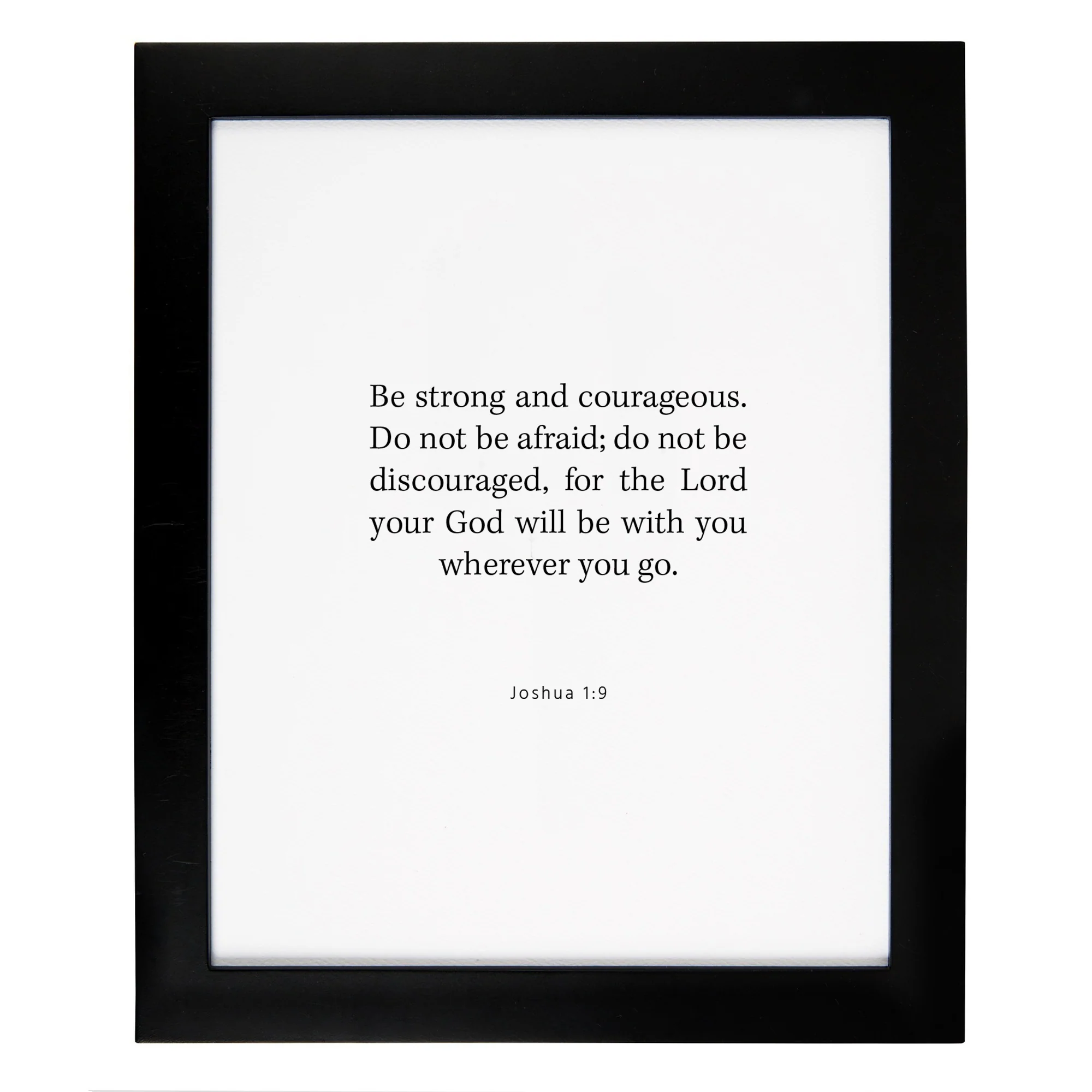 Joshua 1:9 Framed Scripture Print
