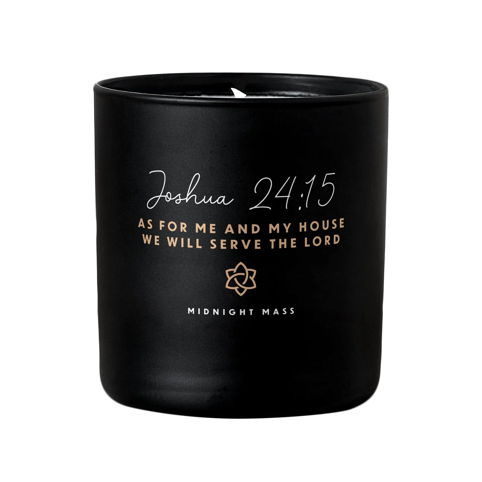 Joshua 24:15 Black Candle - Image 2