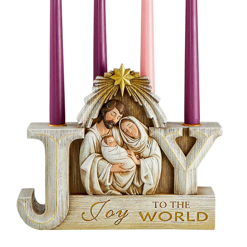 Joy to the World Advent Candleholder - Image 3
