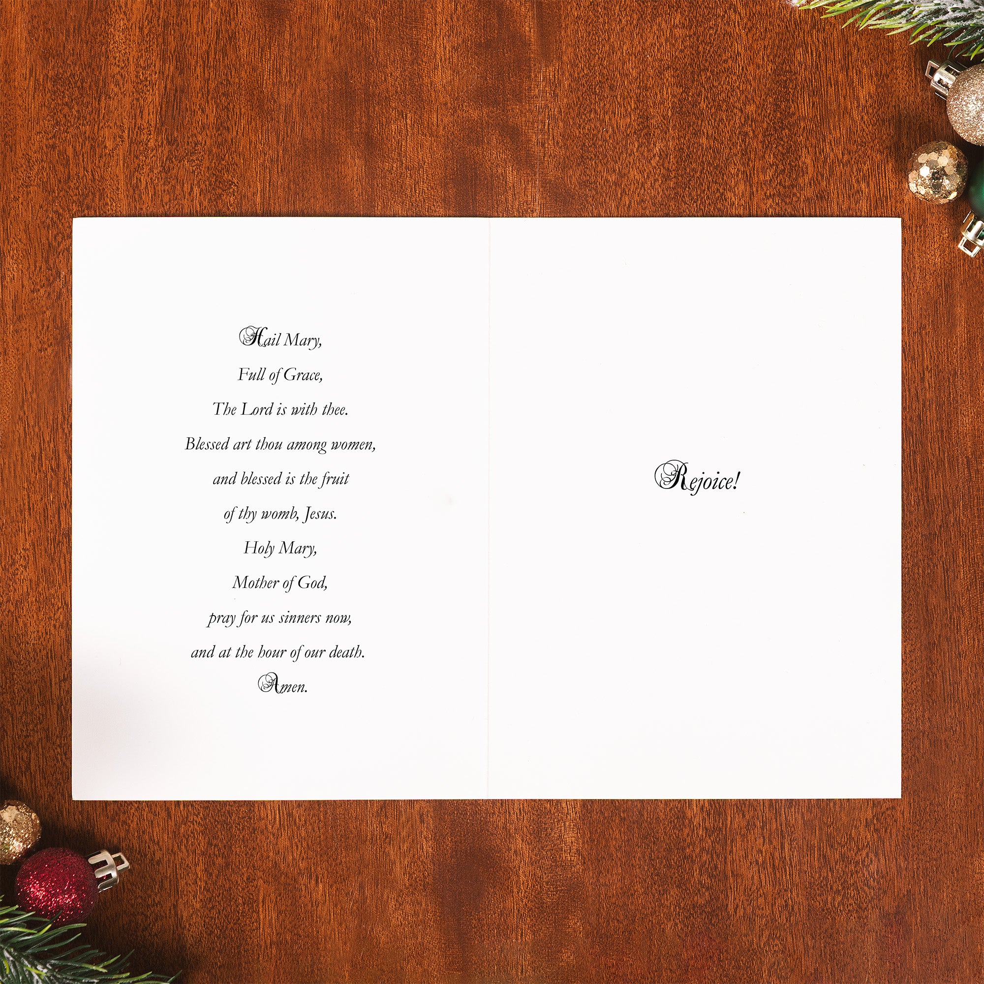 Joy to the World Folk Art Christmas Cards - Set of 20 - Image 2