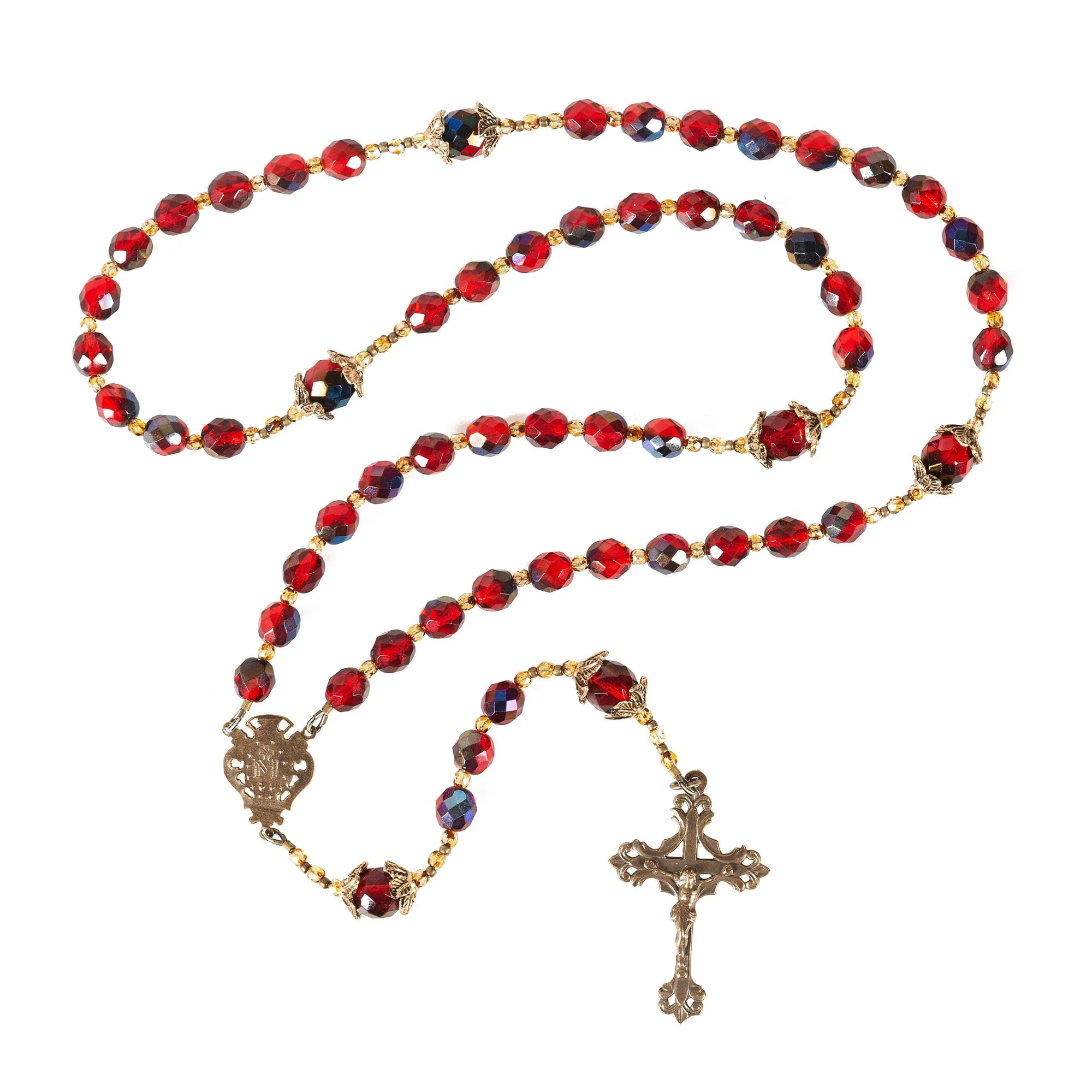 Joy To The World Red Christmas Rosary - Image 3