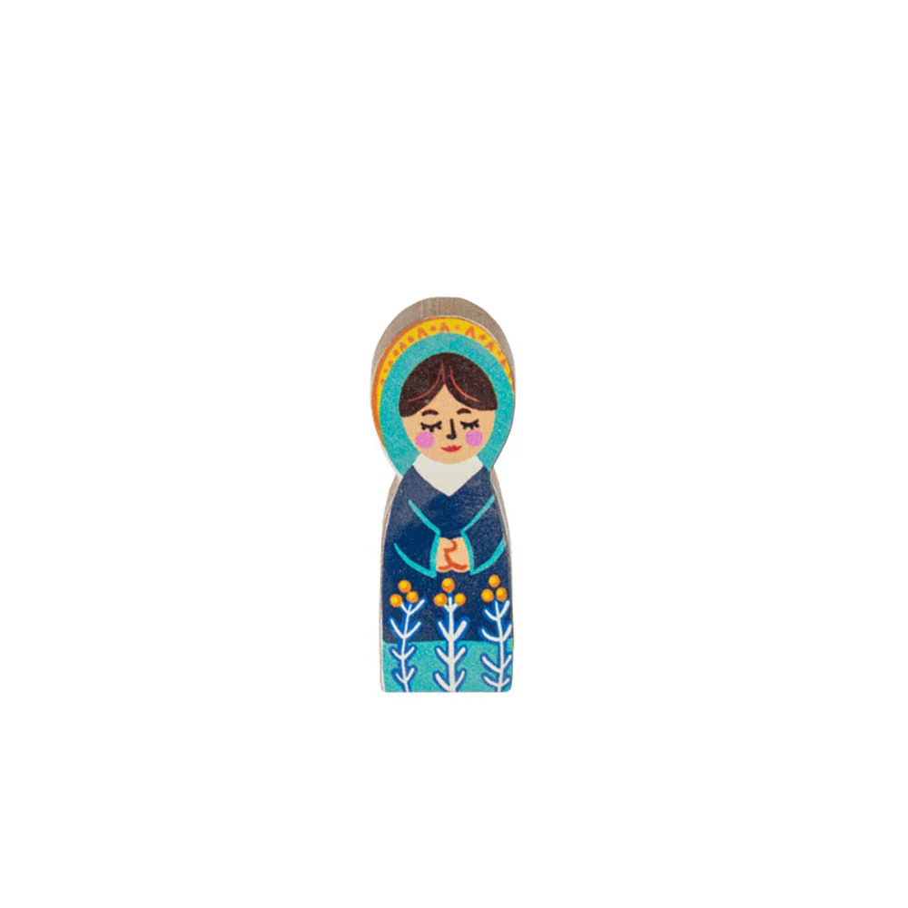 Joyful & Bright Kids Wooden Nativity Scene with Creche Box - 11 Pieces - Image 3