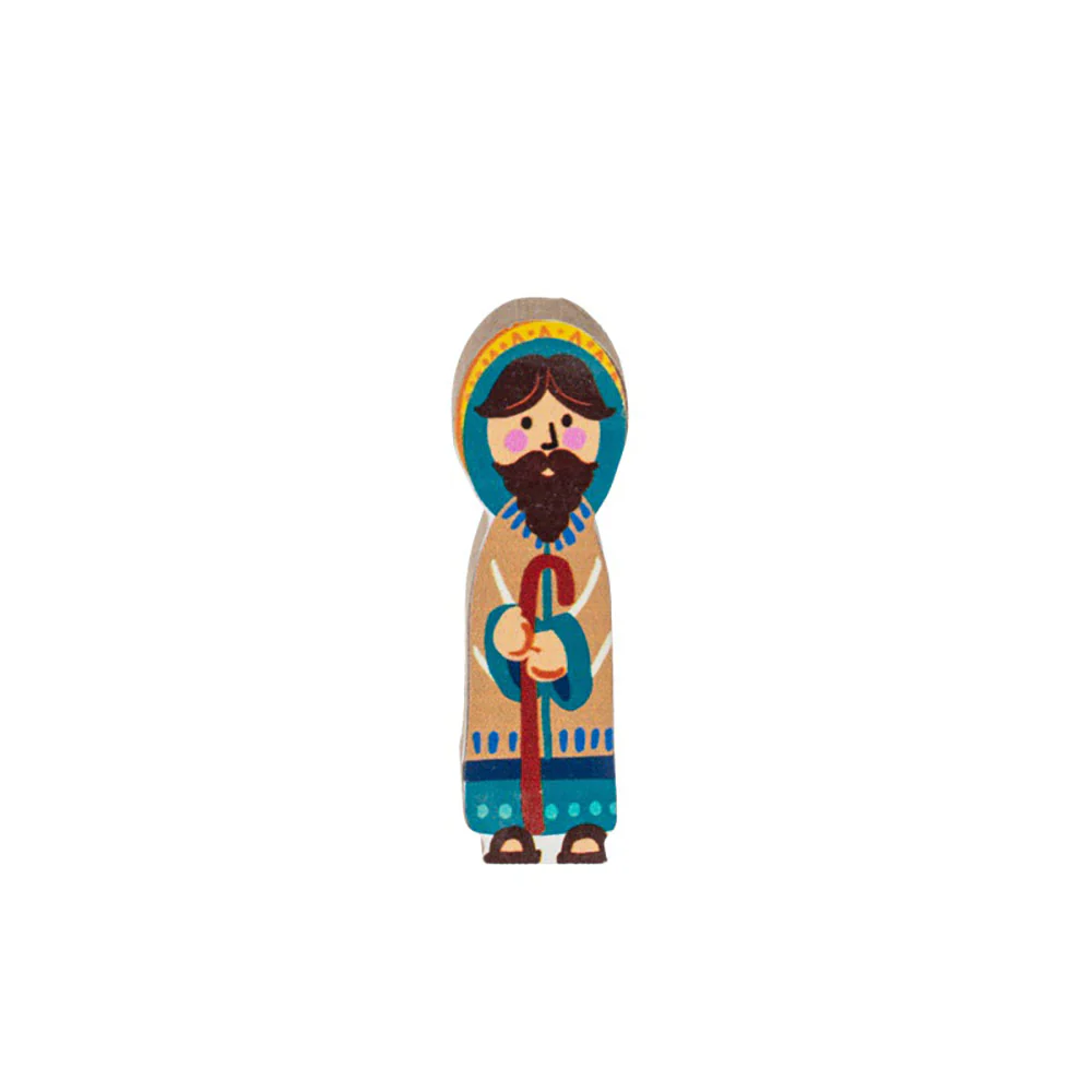 Joyful & Bright Kids Wooden Nativity Scene with Creche Box - 11 Pieces - Image 4