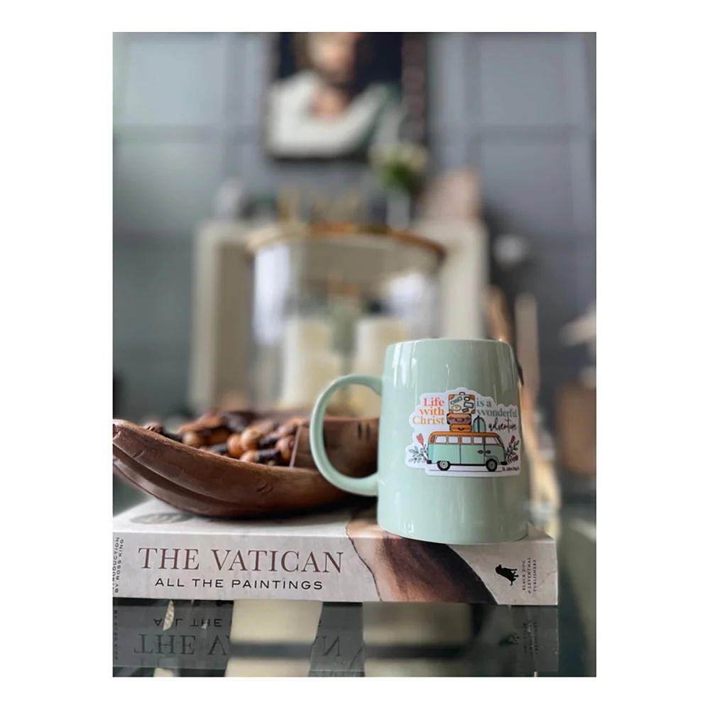 JPII Life with Christ Wonderful Adventure Vinyl Sticker - Image 3