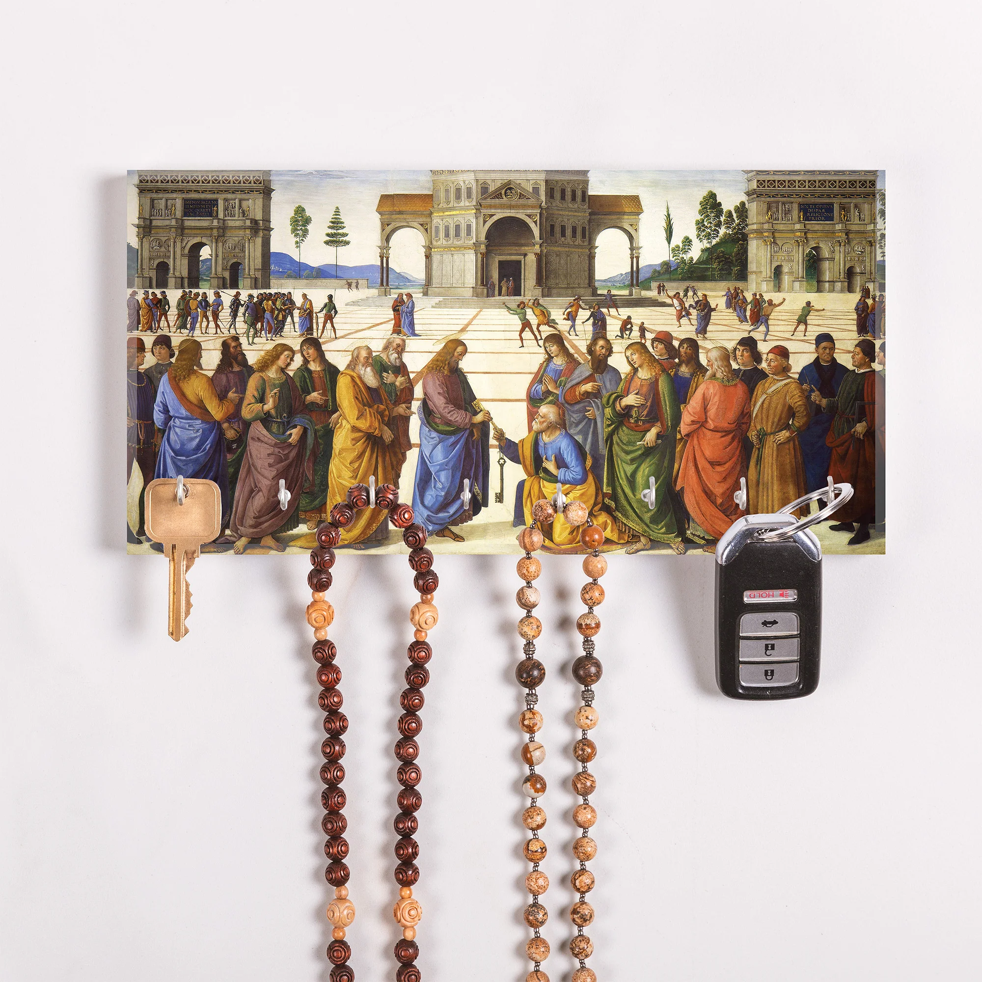 Keys to Heaven 8 Hook Key Rack