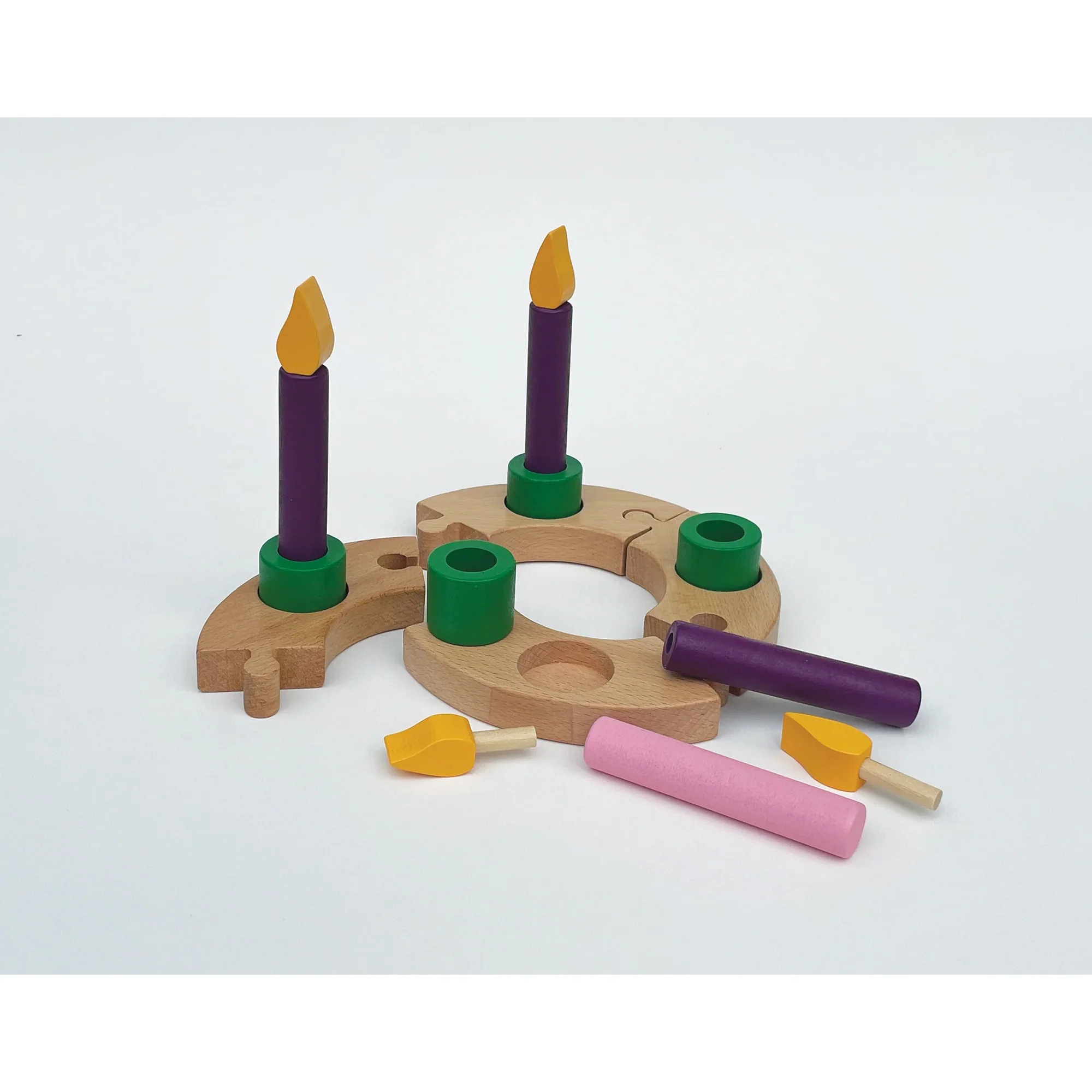 Kids Wooden Advent Wreath - Image 3