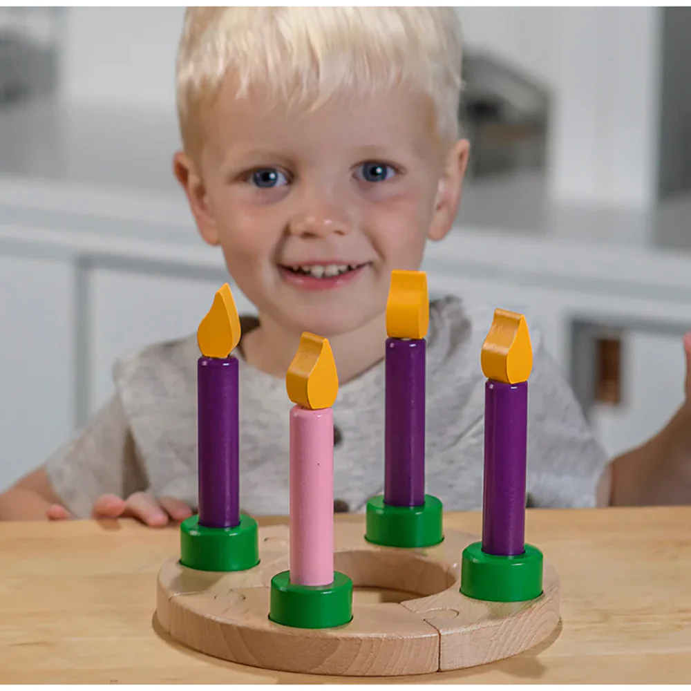 Kids Wooden Advent Wreath - Image 5