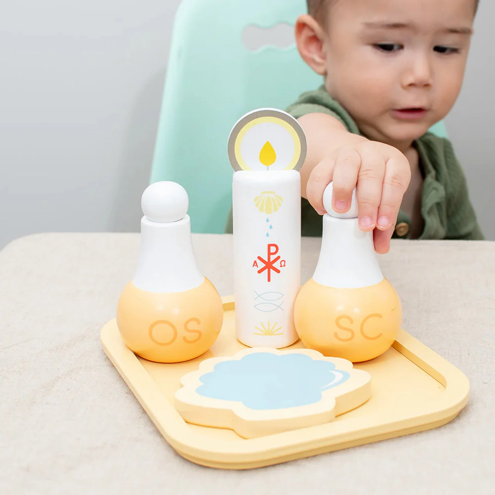 Kids Wooden Baptism Play Set