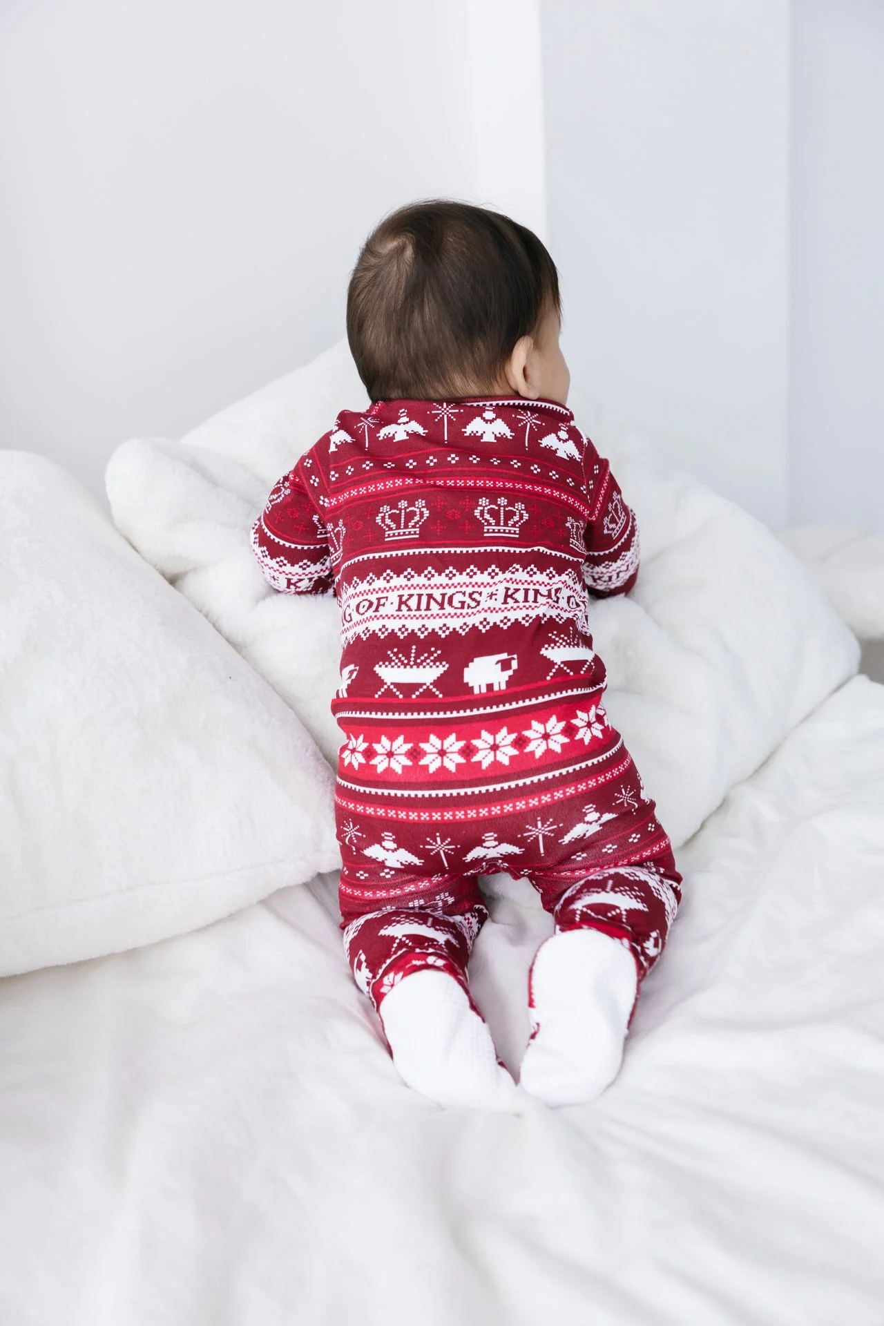 King of Kings Ruby Red Footed Onesie Cotton - Image 4