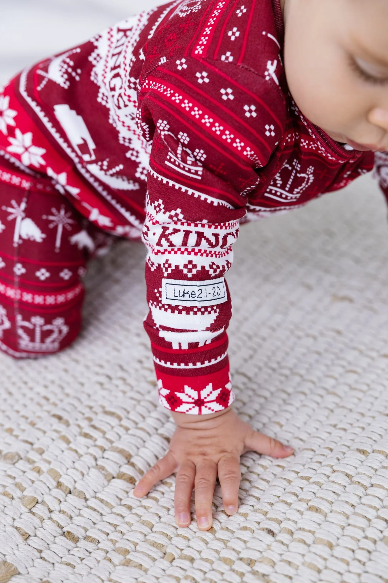 King of Kings Ruby Red Footed Onesie Cotton - Image 5