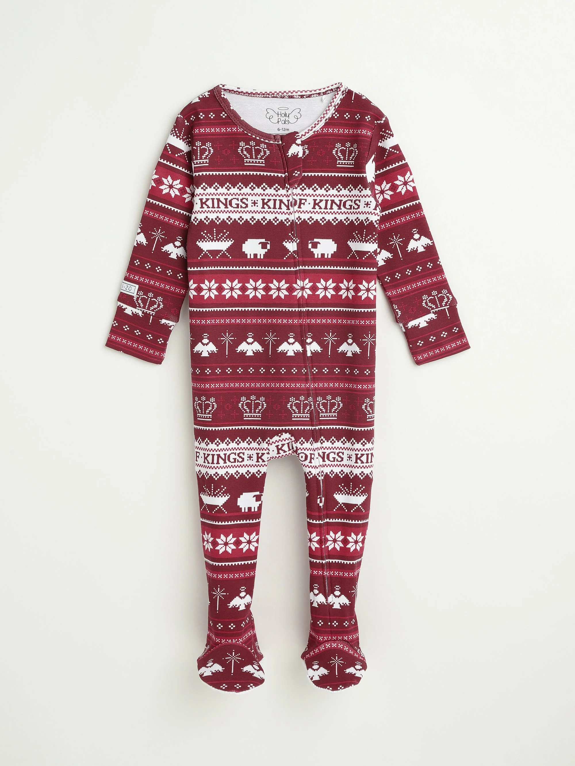 King of Kings Ruby Red Footed Onesie Cotton - Image 6