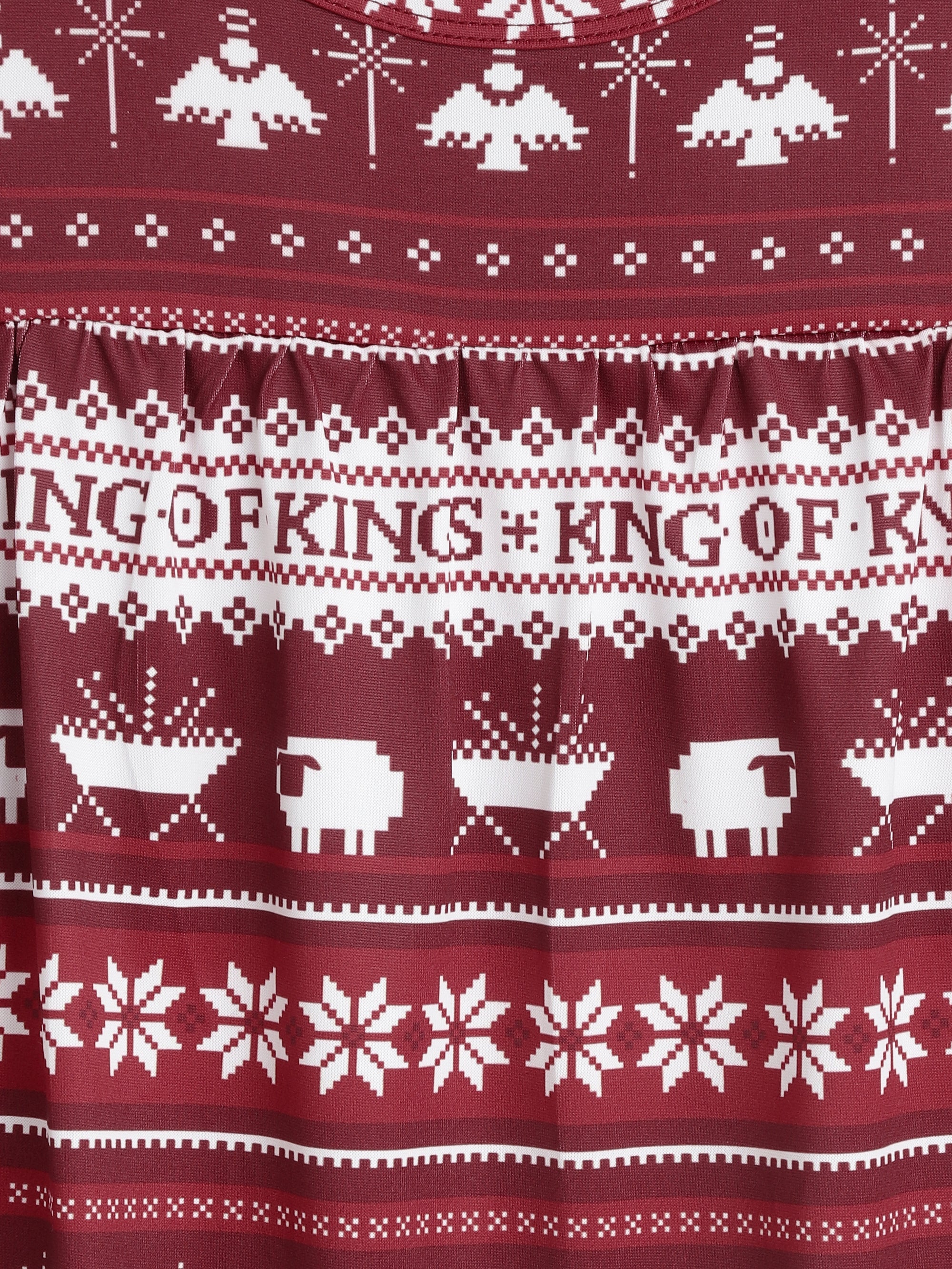 King of Kings Ruby Red PJ Girls Nightgown Polyester - Image 7
