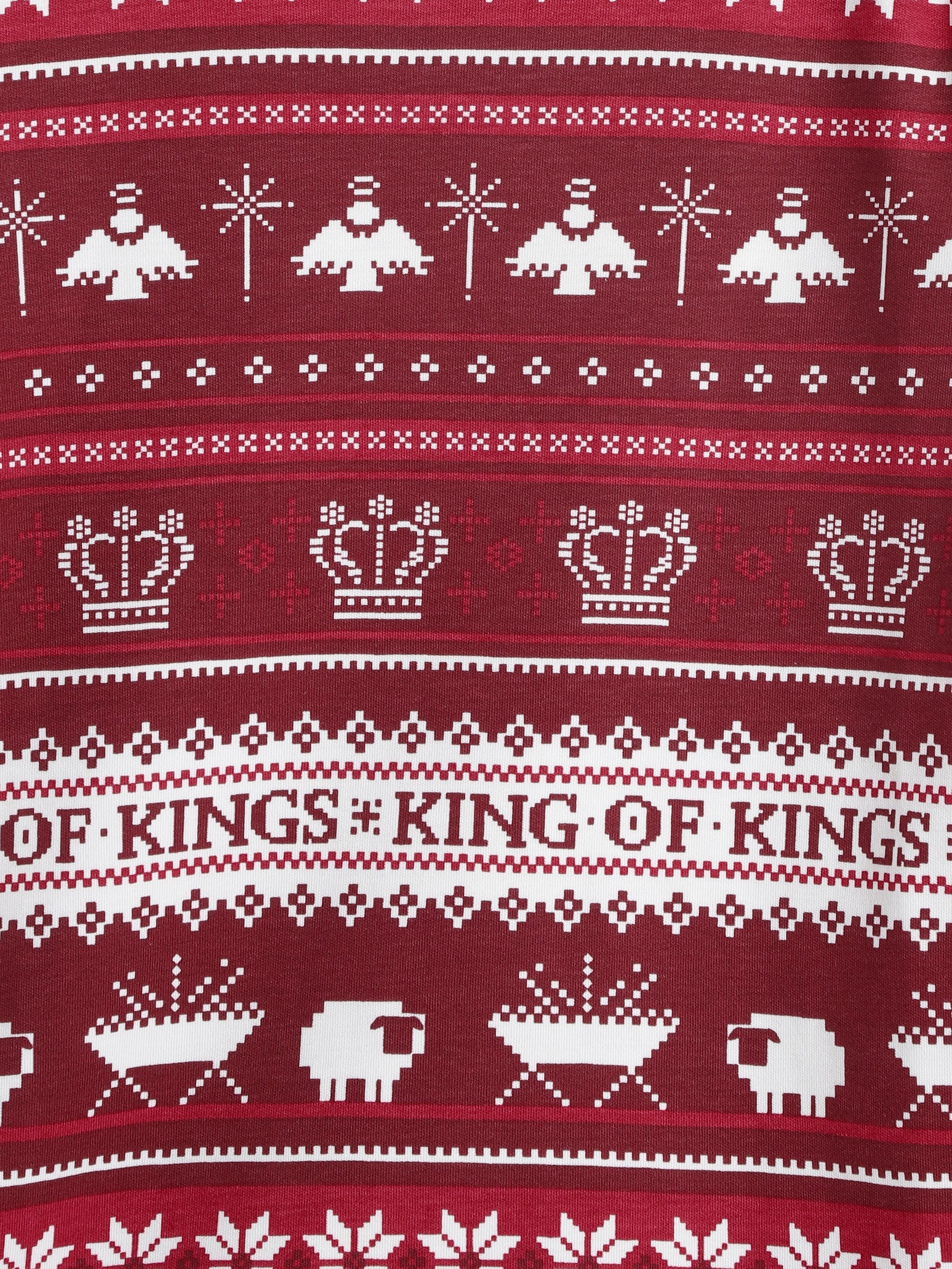 King of Kings Ruby Red PJ Long Sleeve Set Cotton - Image 10