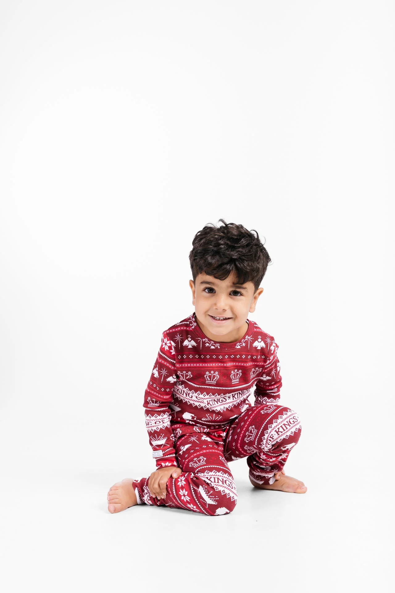 King of Kings Ruby Red PJ Long Sleeve Set Cotton - Image 4