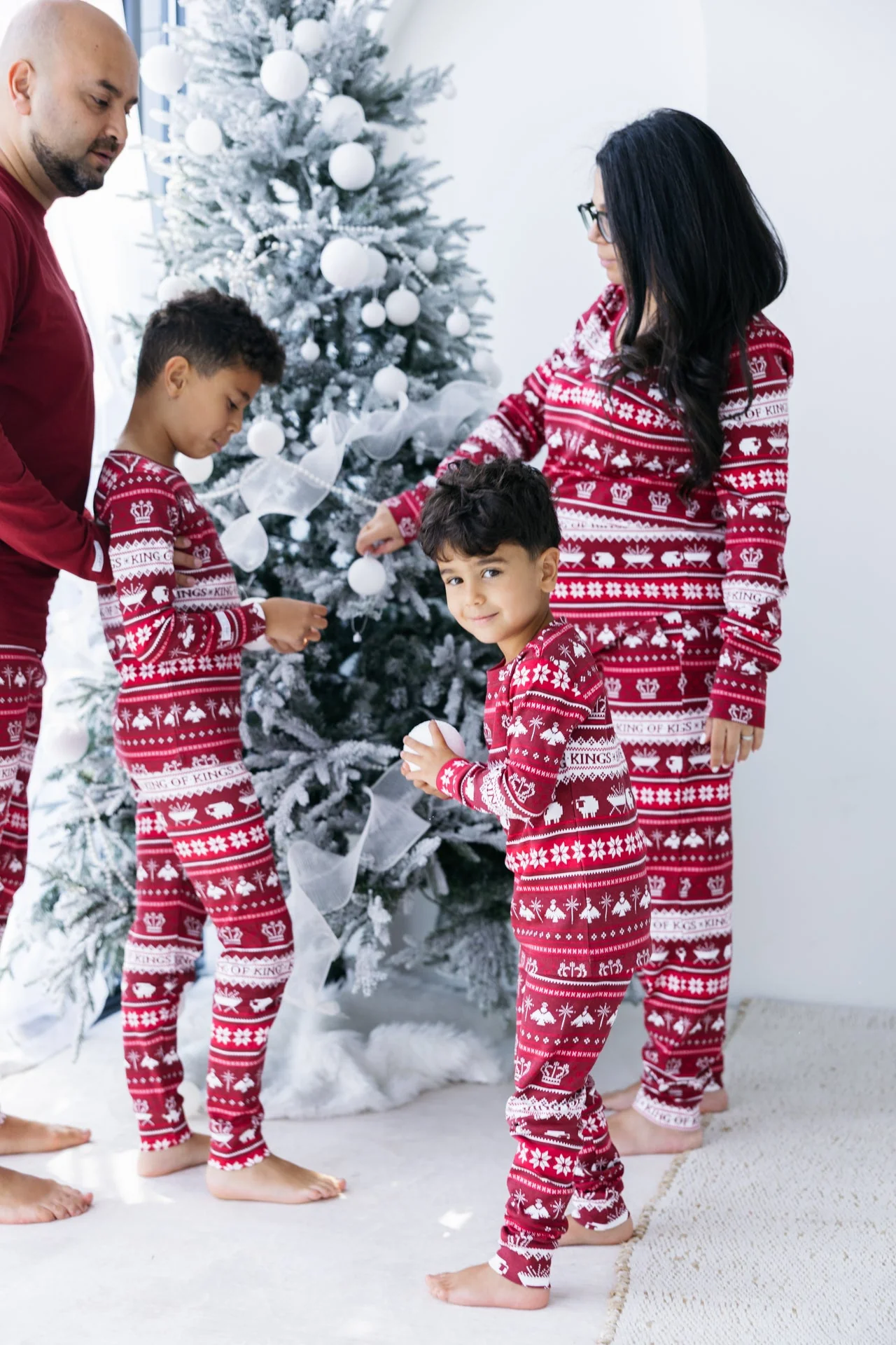 King of Kings Ruby Red PJ Long Sleeve Set Cotton - Image 5