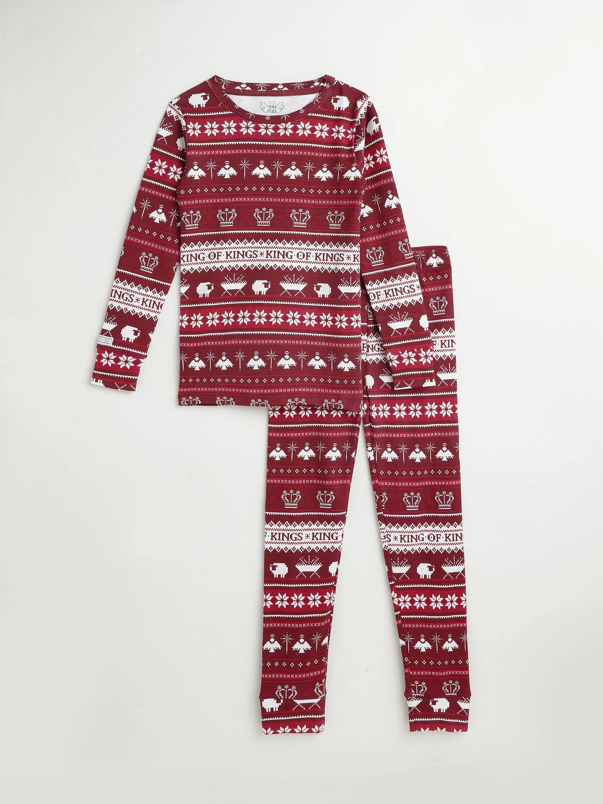 King of Kings Ruby Red PJ Long Sleeve Set Cotton - Image 7
