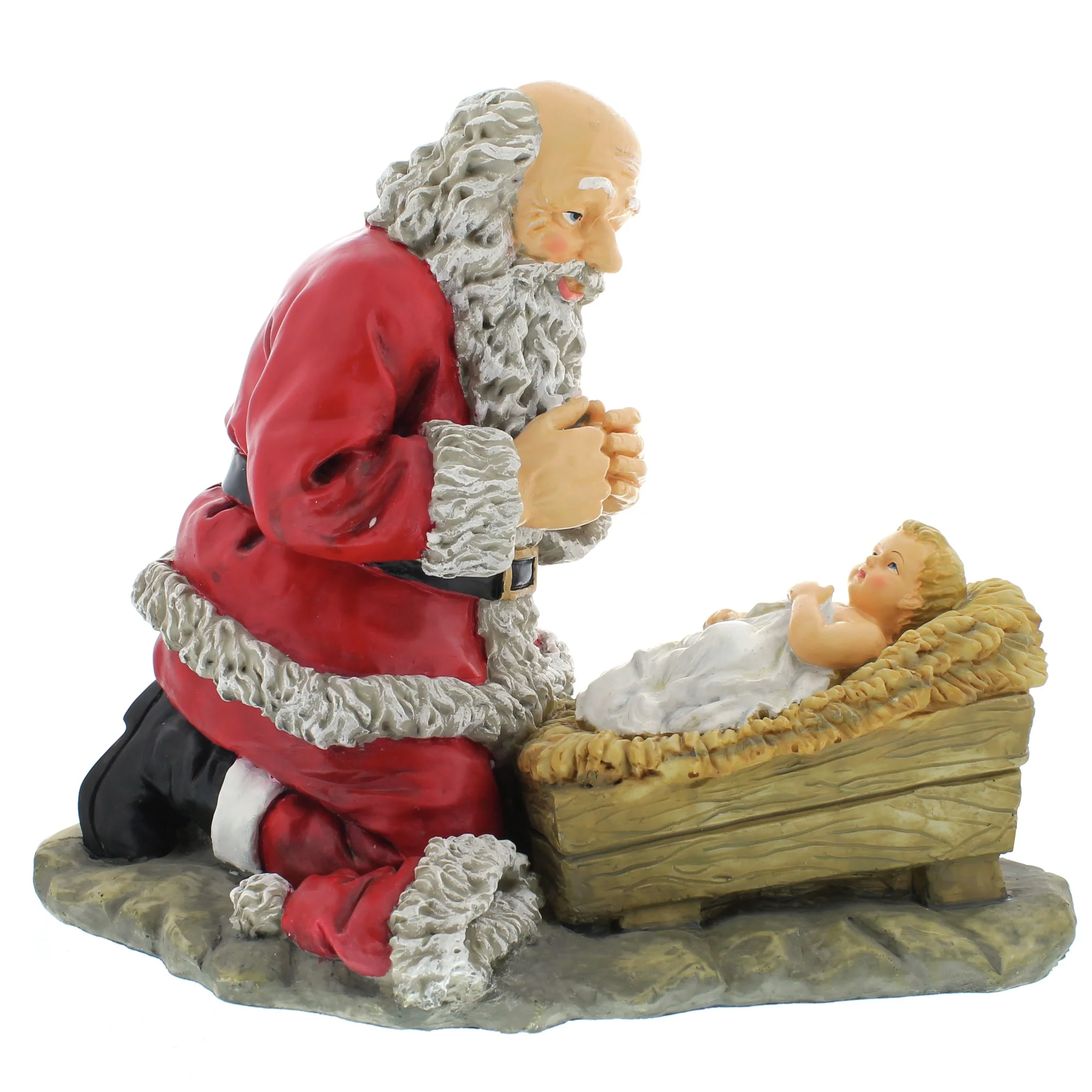 Kneeling Santa Figure 12" - Image 2