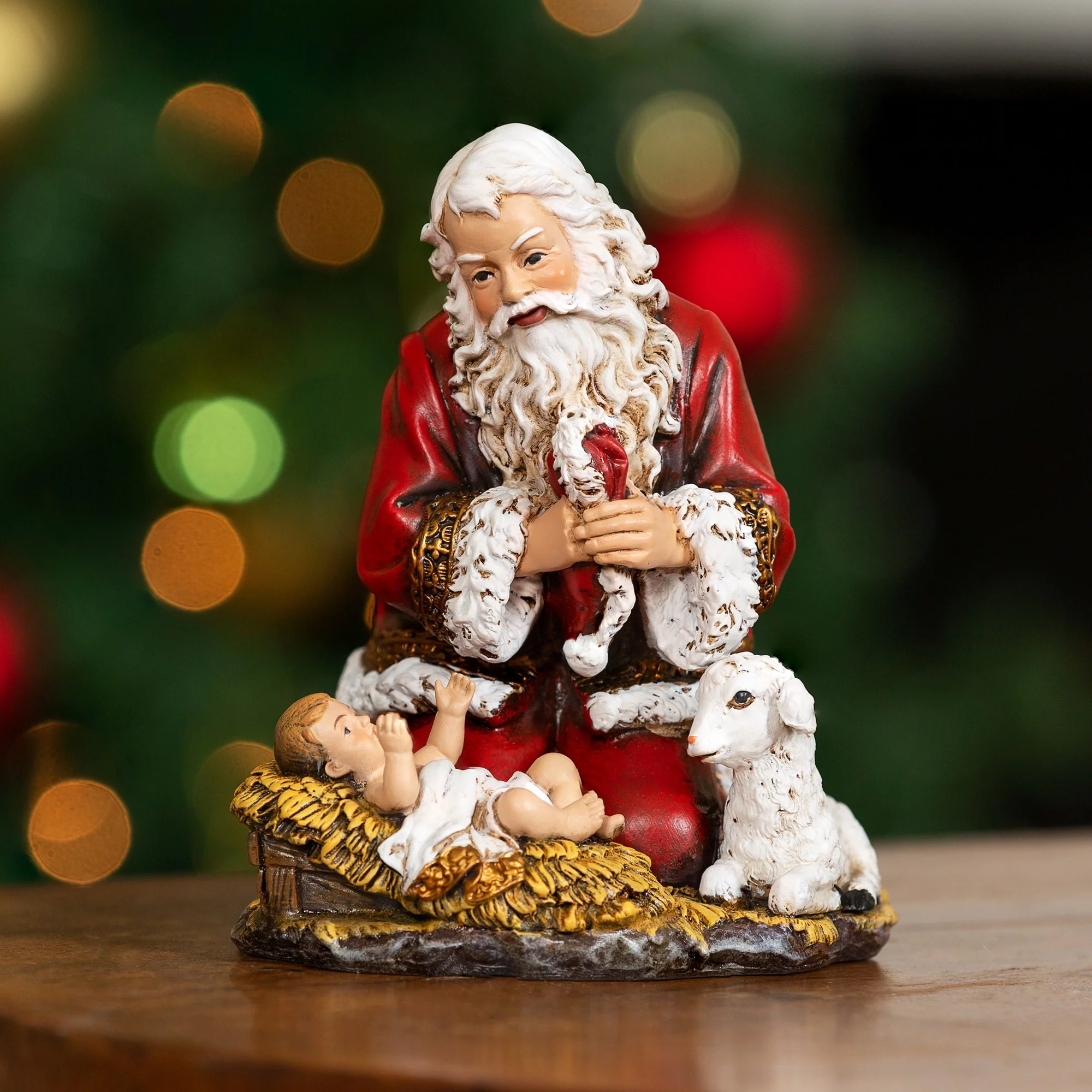 Kneeling Santa Figure, 5"