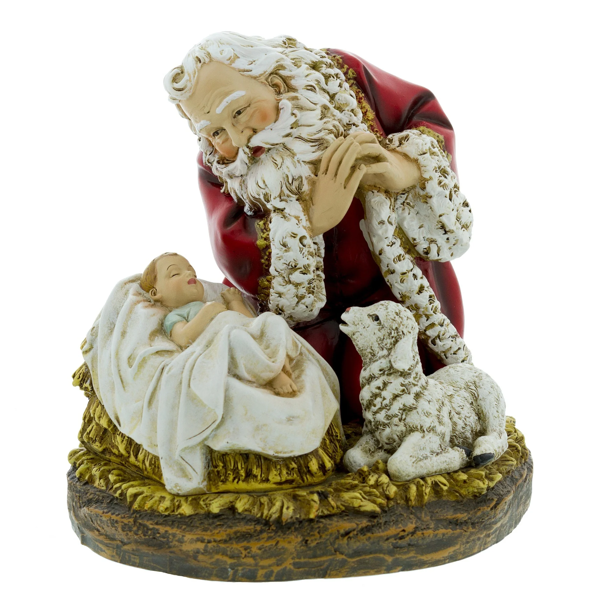 Kneeling Santa with Sleeping Babe - Image 2