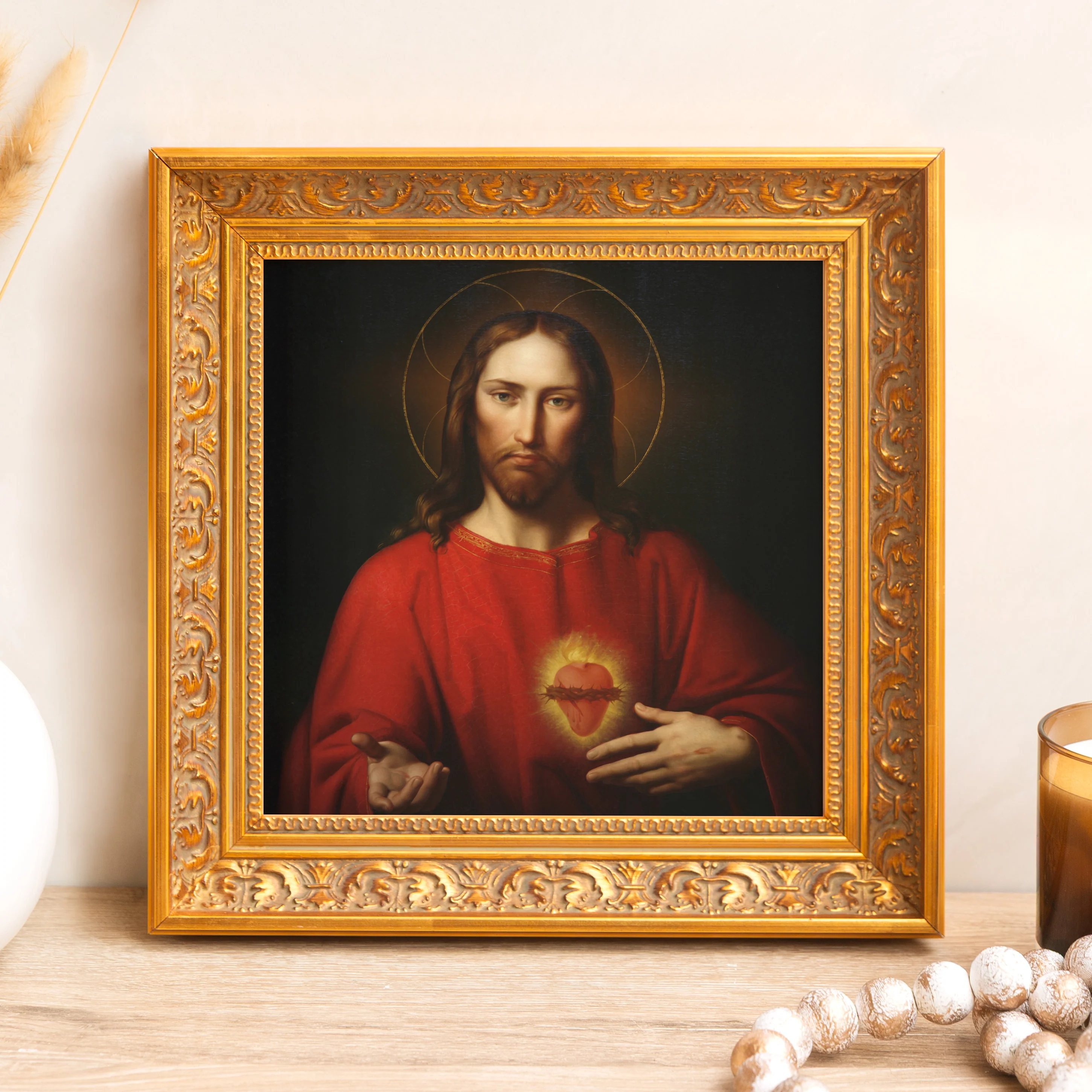 Kupelwieser's Sacred Heart of Jesus Framed Canvas - Sacred Mini Collection