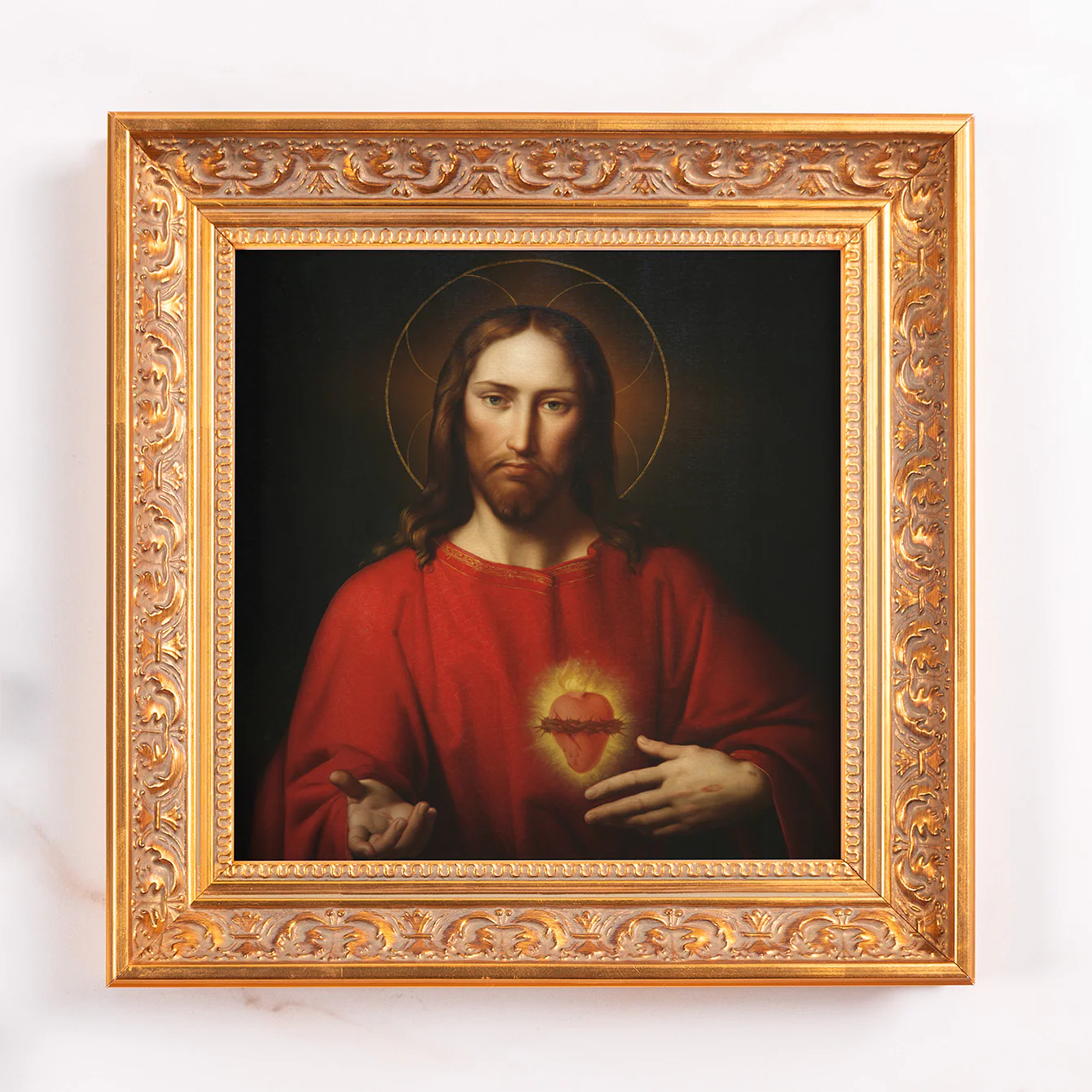 Kupelwieser's Sacred Heart of Jesus Framed Canvas - Sacred Mini Collection - Image 2
