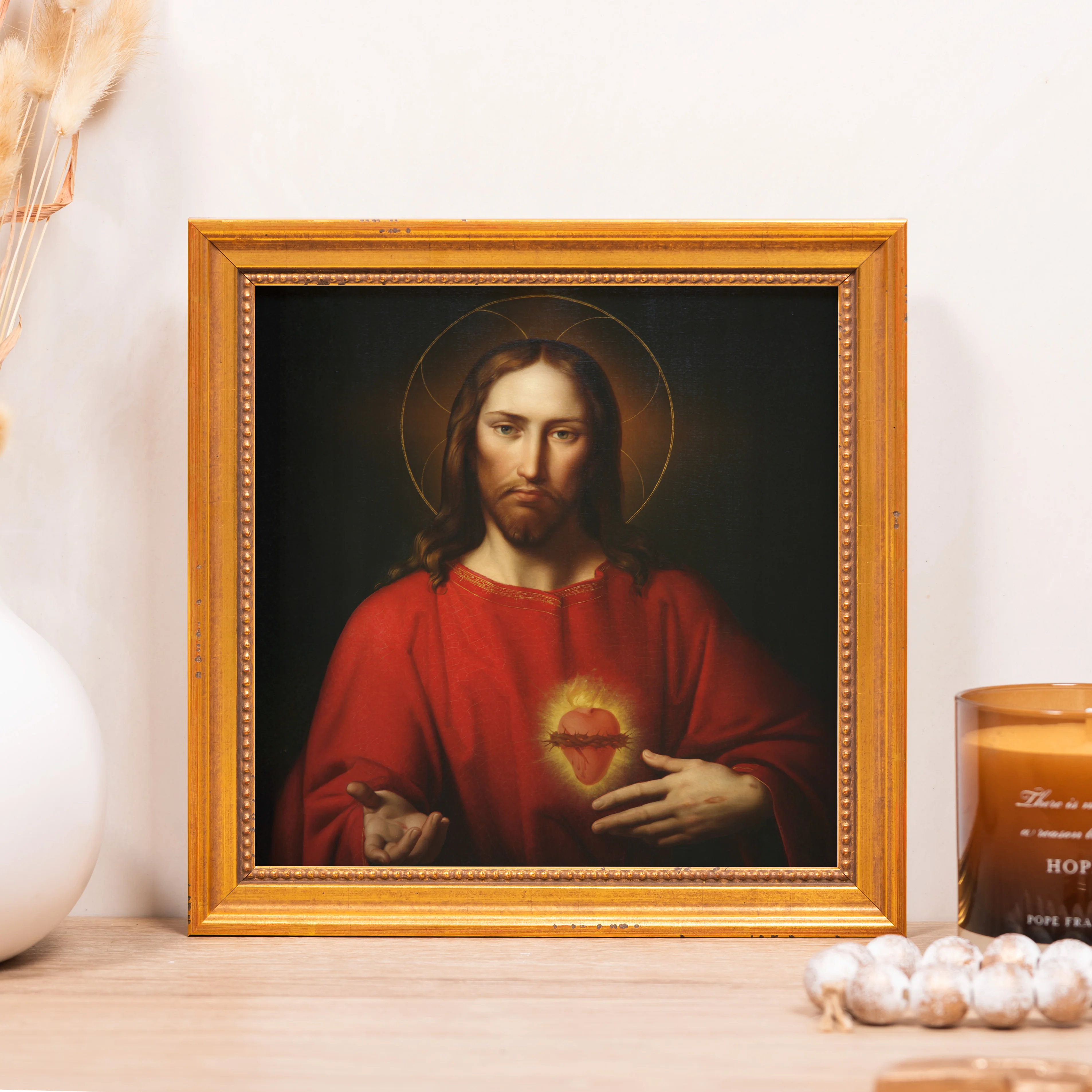 Kupelwieser's Sacred Heart of Jesus Framed Canvas - Sacred Mini Collection - Image 5