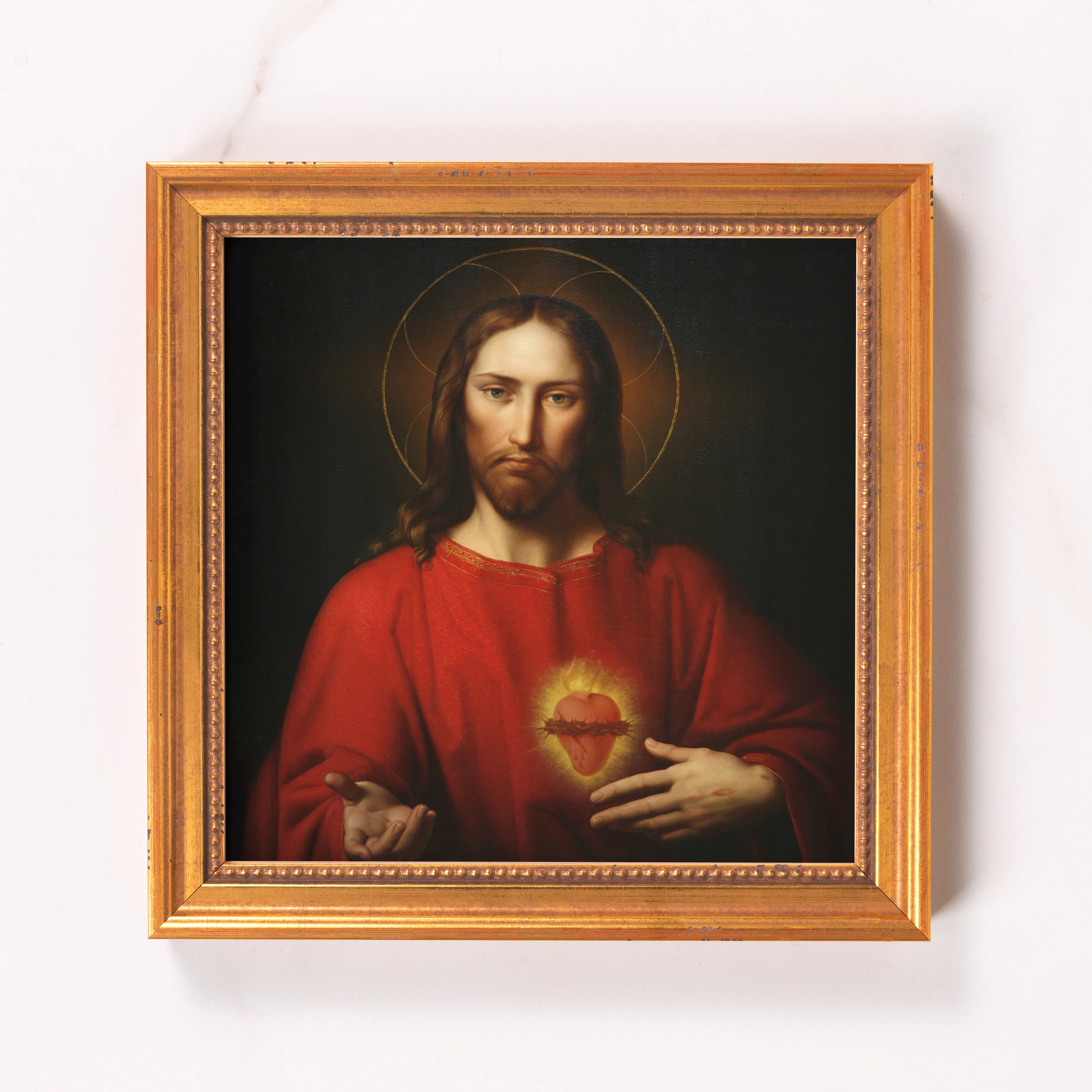 Kupelwieser's Sacred Heart of Jesus Framed Canvas - Sacred Mini Collection - Image 6