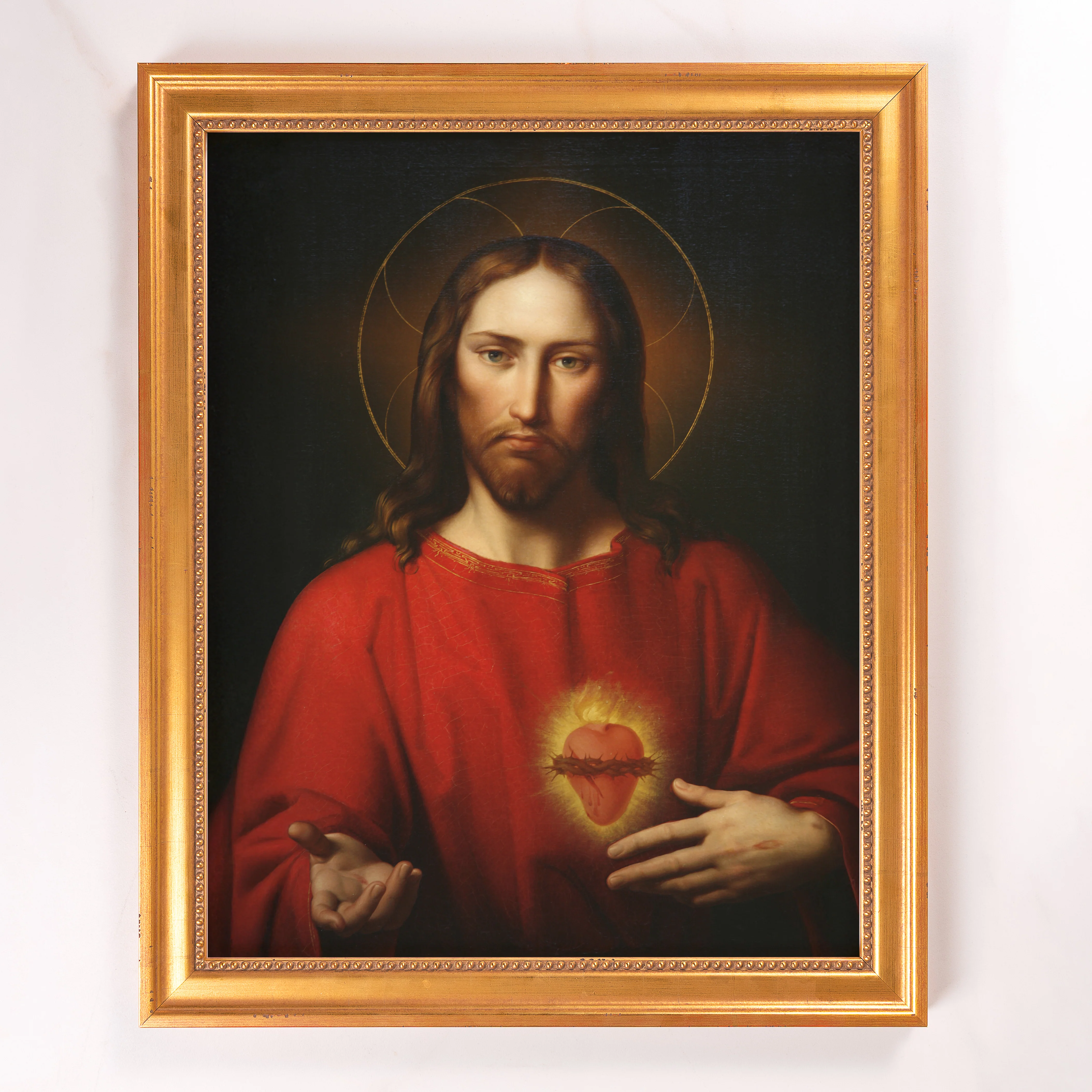Kupelwieser's Sacred Heart of Jesus Framed Canvas - Sacred Signature Collection - Image 10
