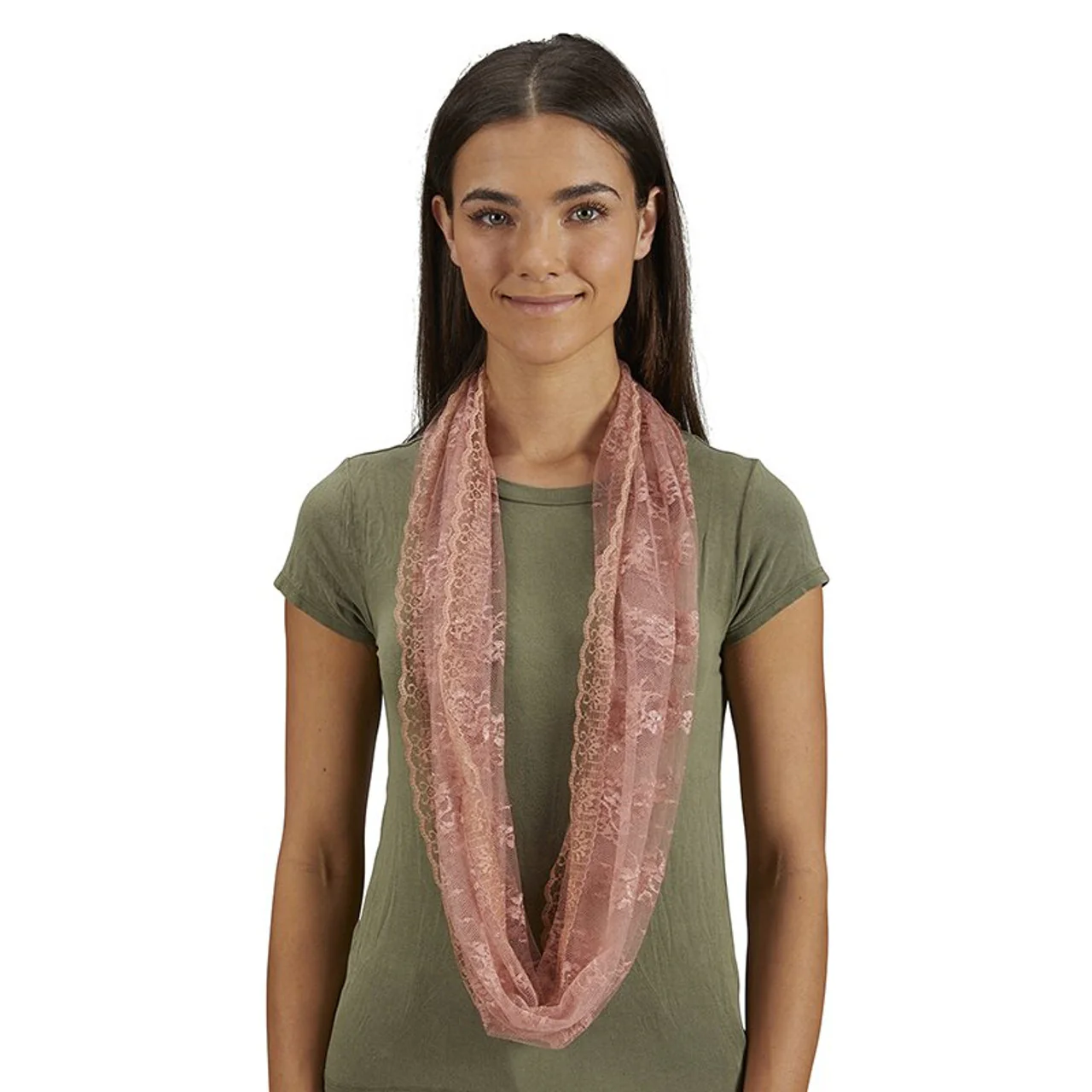 Lace Infinity Chapel Veil - Multiple Colors - Image 5