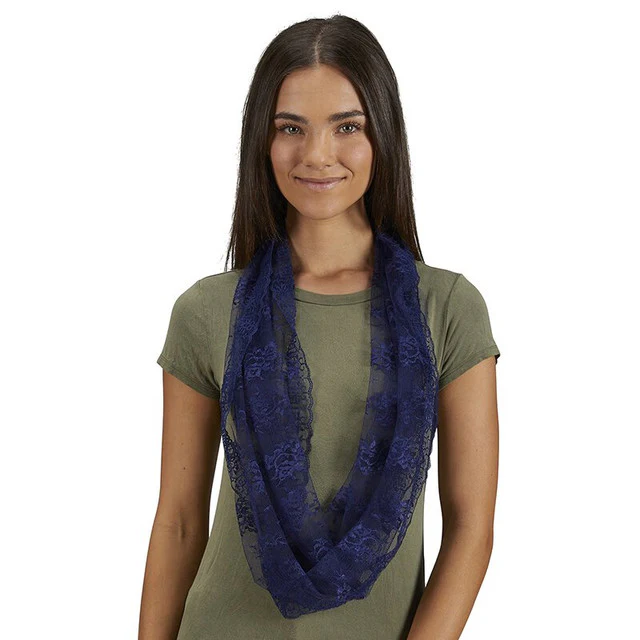 Lace Infinity Chapel Veil - Multiple Colors - Image 6