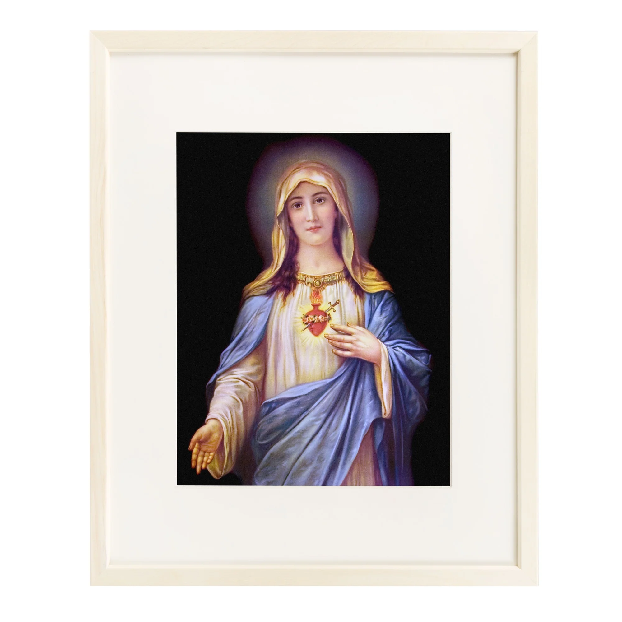 Large Immaculate Heart of Mary Gold Framed Print - Image 4