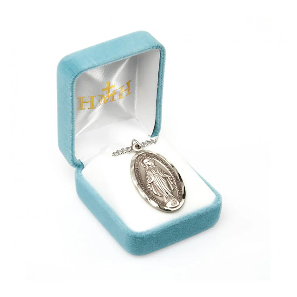 Large Spanish Miraculous Medal Necklace - Image 2