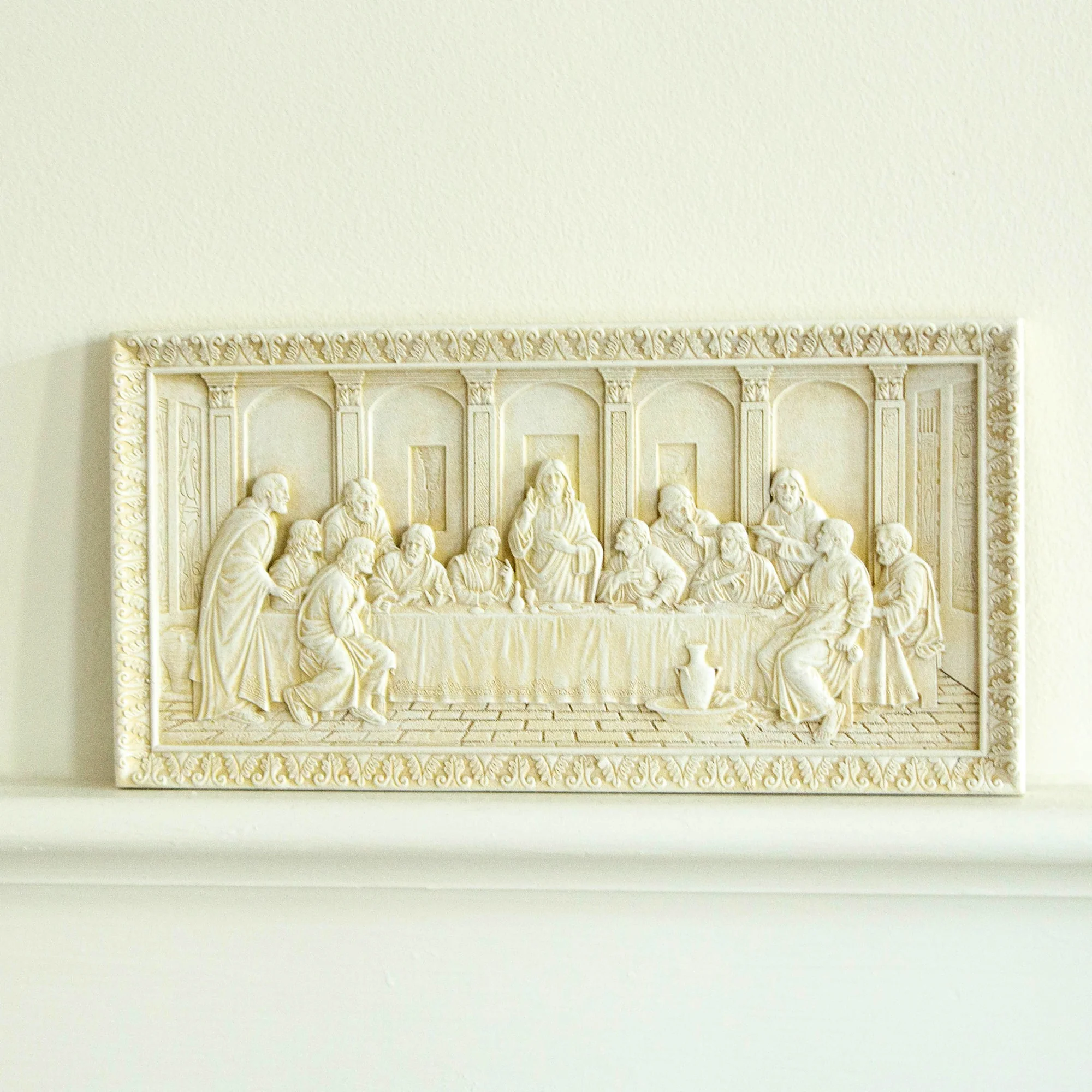 Last Supper Ivory Finish Plaque - Image 2