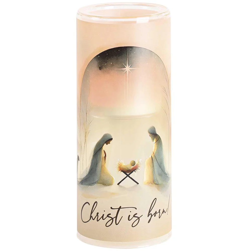 LED Nativity Candle