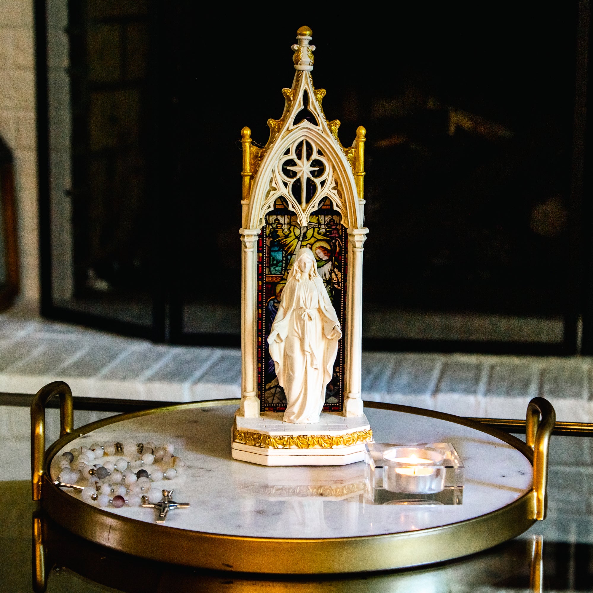 LED Our Lady of Grace Shrine - 11.75" - Image 2