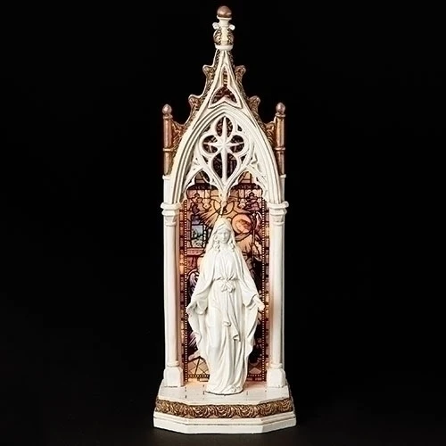 LED Our Lady of Grace Shrine - 11.75" - Image 3