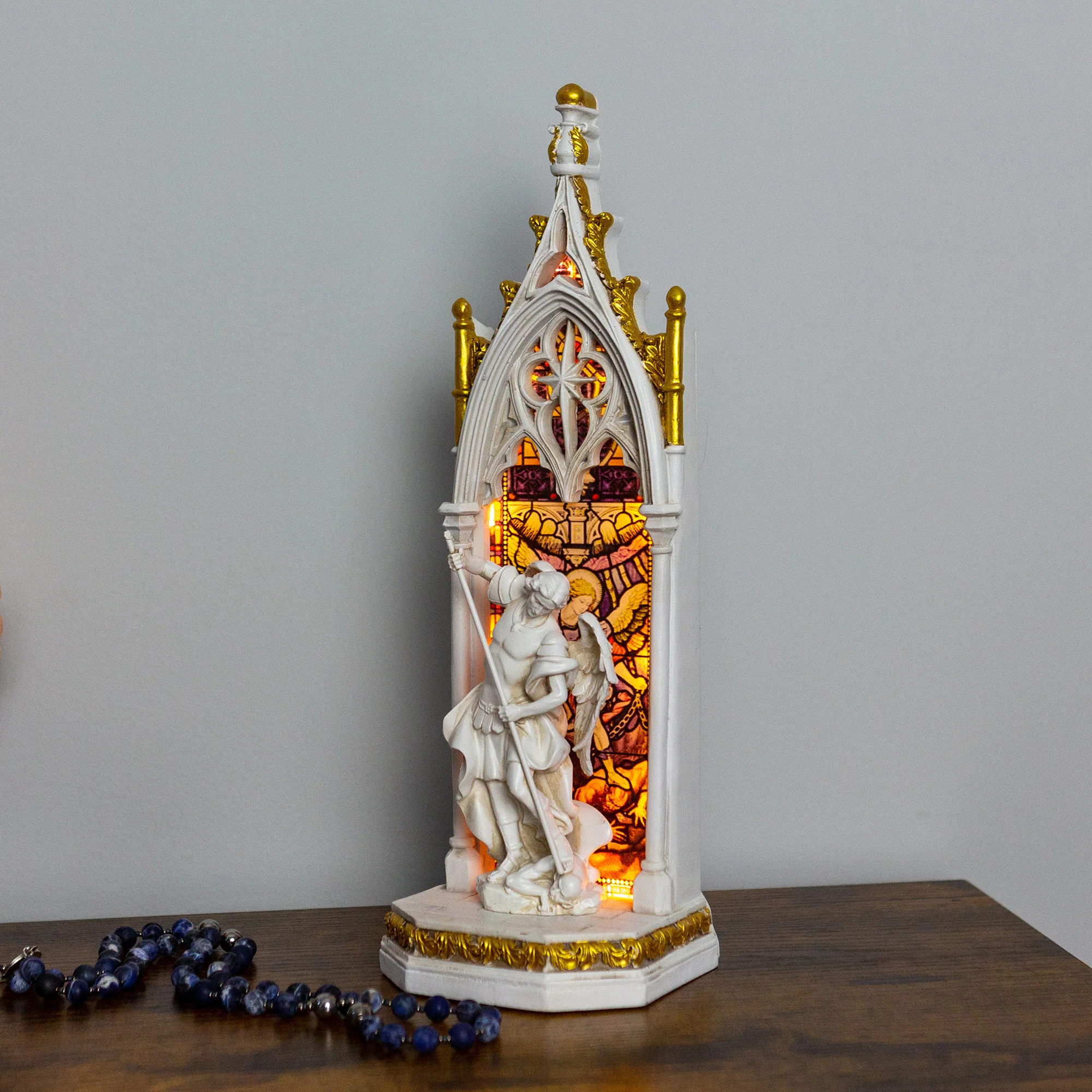 LED St. Michael Shrine - 11.75" - Image 2