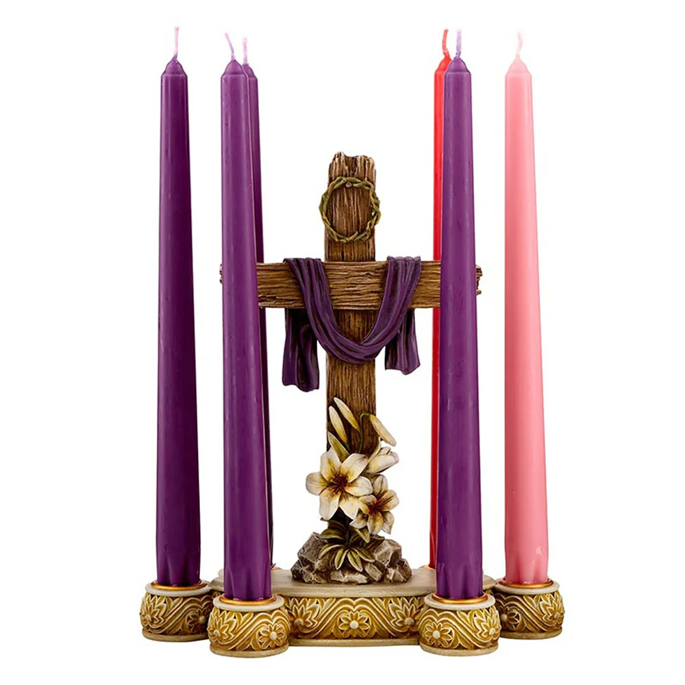Lent Lily & Cross Candleholder - Image 4