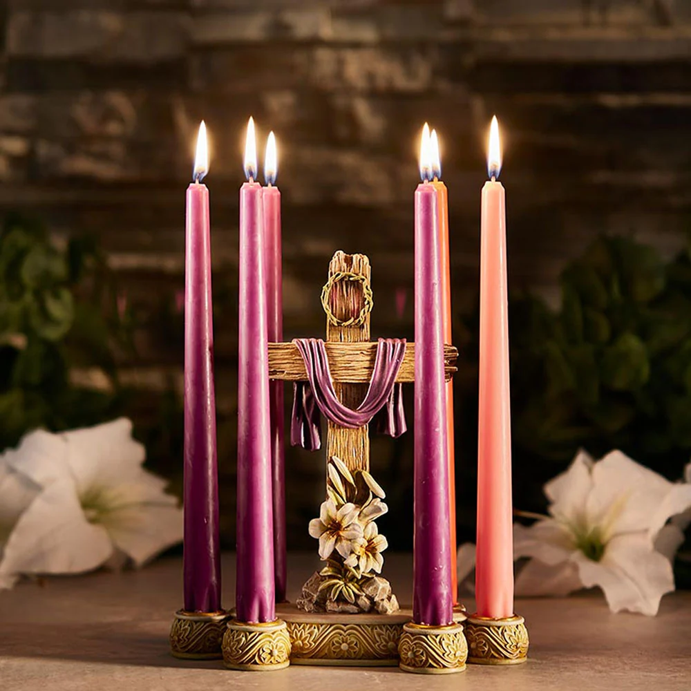 Lent Lily & Cross Candleholder - Image 7