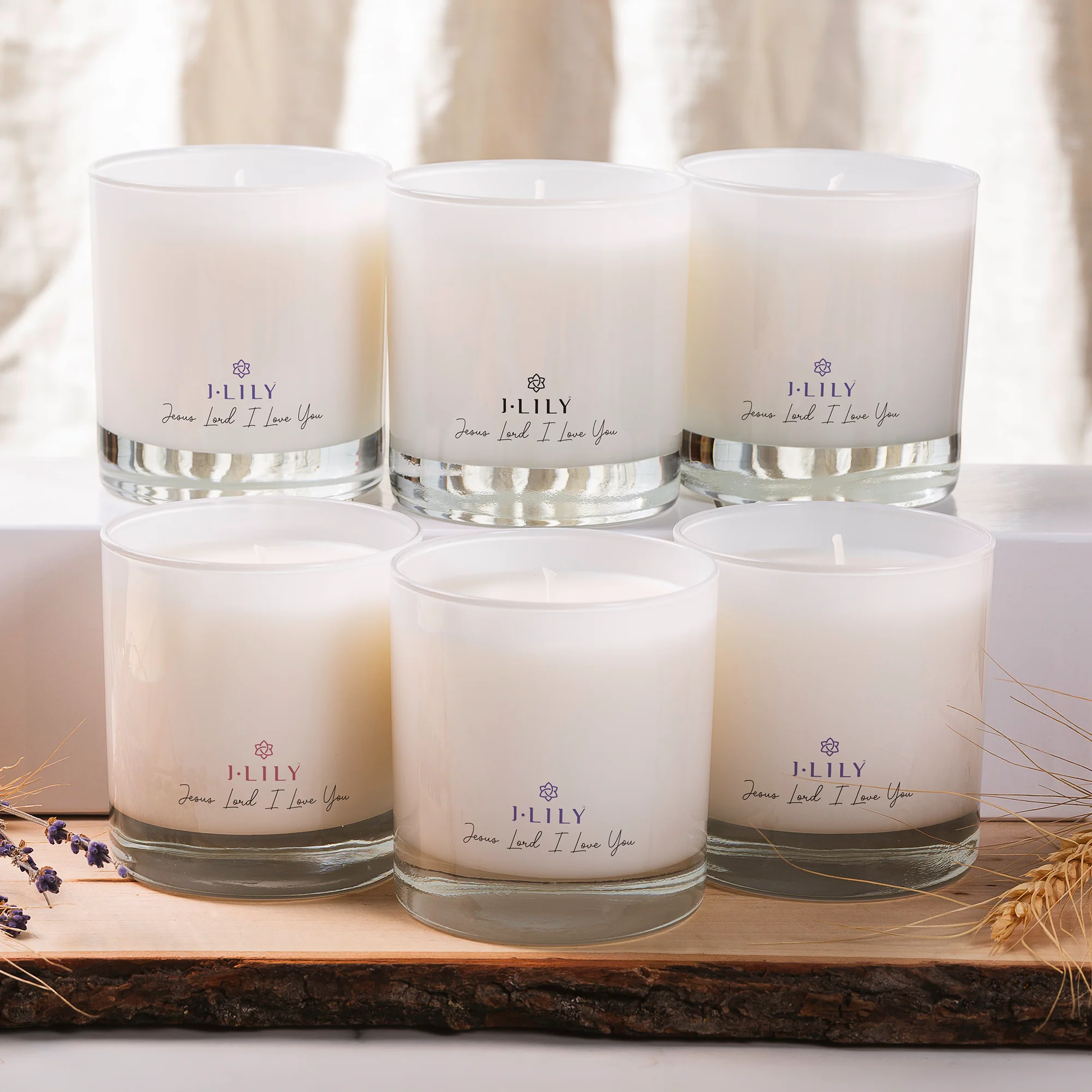 Lenten Candles Tradition - Set of 6 Glass - Image 2