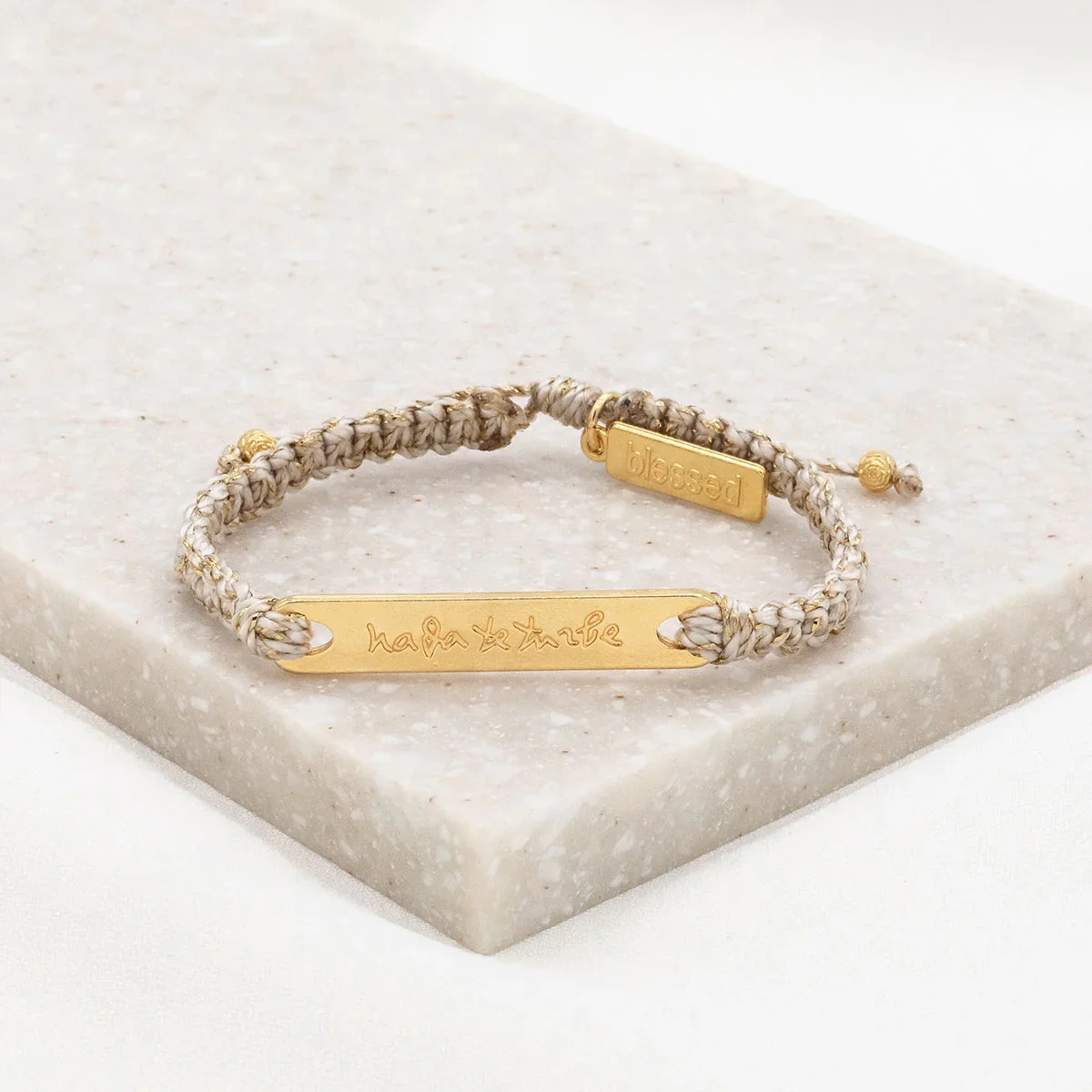 Let Nothing Disturb You Macramé Bracelet - Assorted Colors