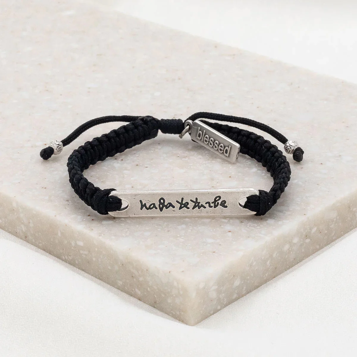 Let Nothing Disturb You Macramé Bracelet - Assorted Colors - Image 4